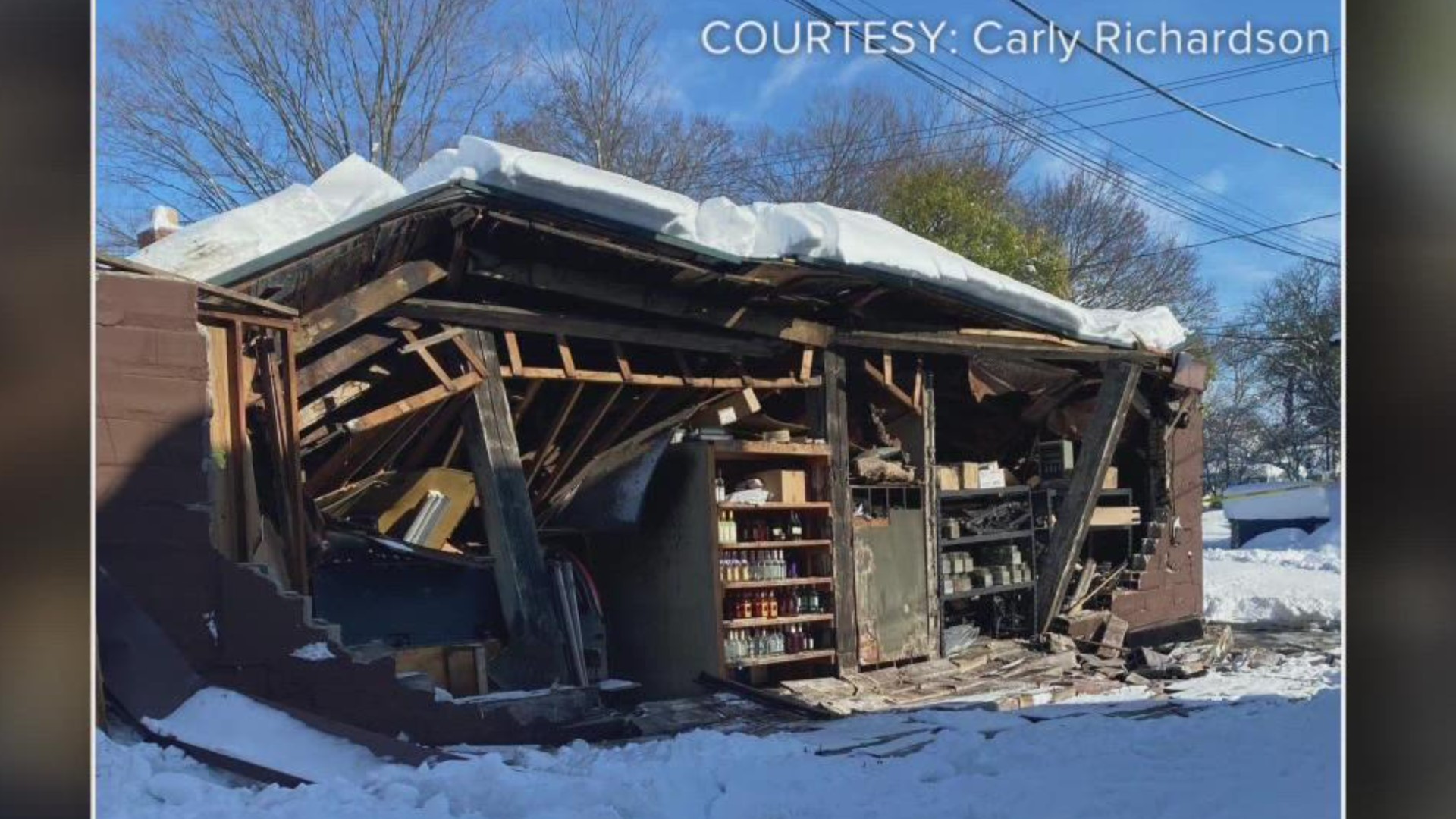 Governor Hochul speaks about a roof collapse in Hamburg