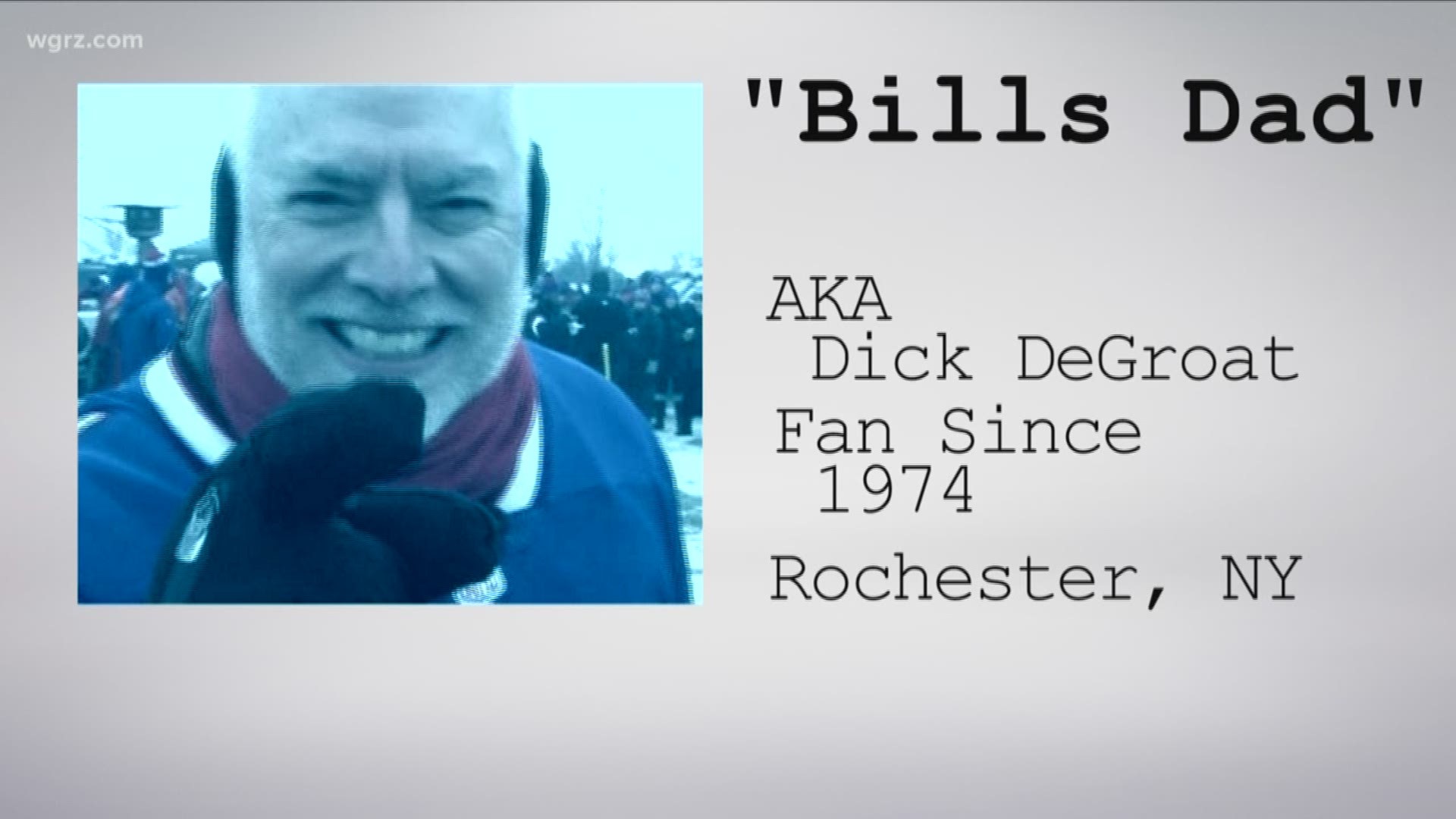Meet The Mafia continues with the man whose Bills-themed songs have worked their way through social media, and into the hearts of the Bills Mafia... Dick DeGroat, better known as "Bills Dad"