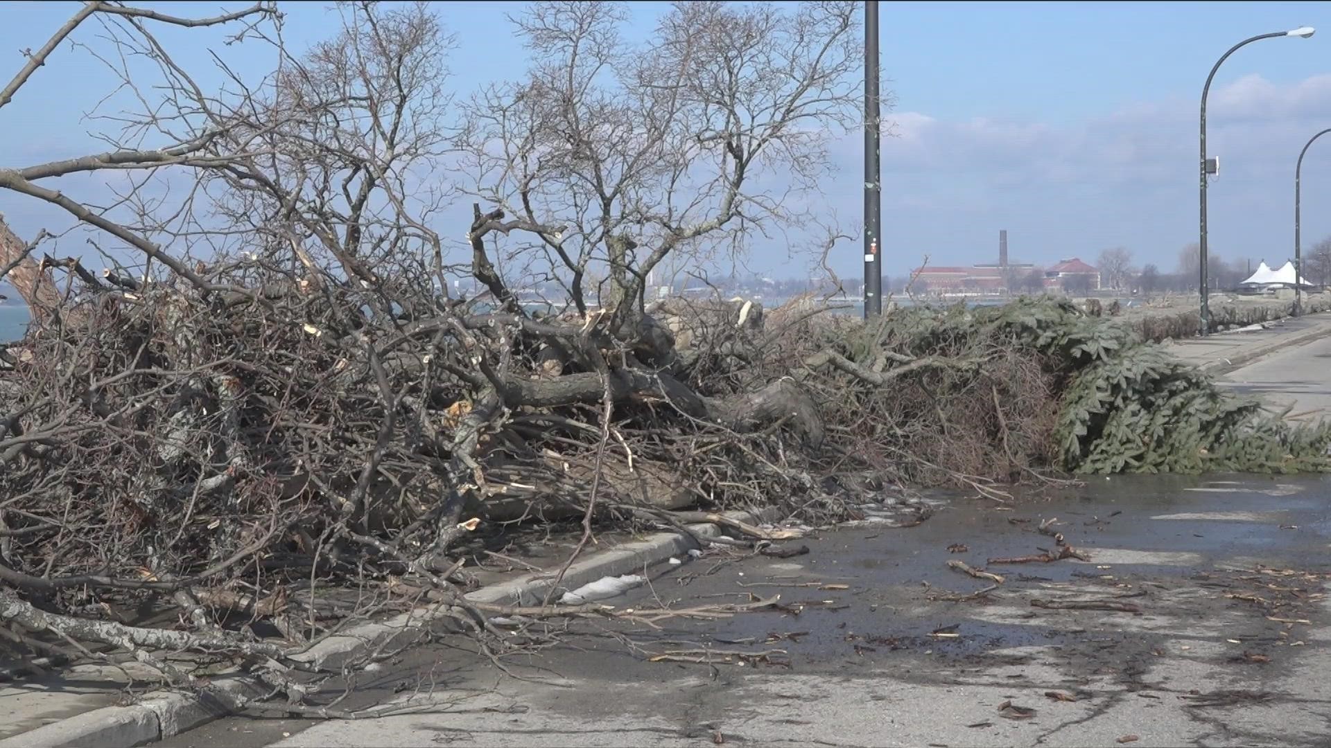 Cleanup from blizzard needed at Erie Basin Marina