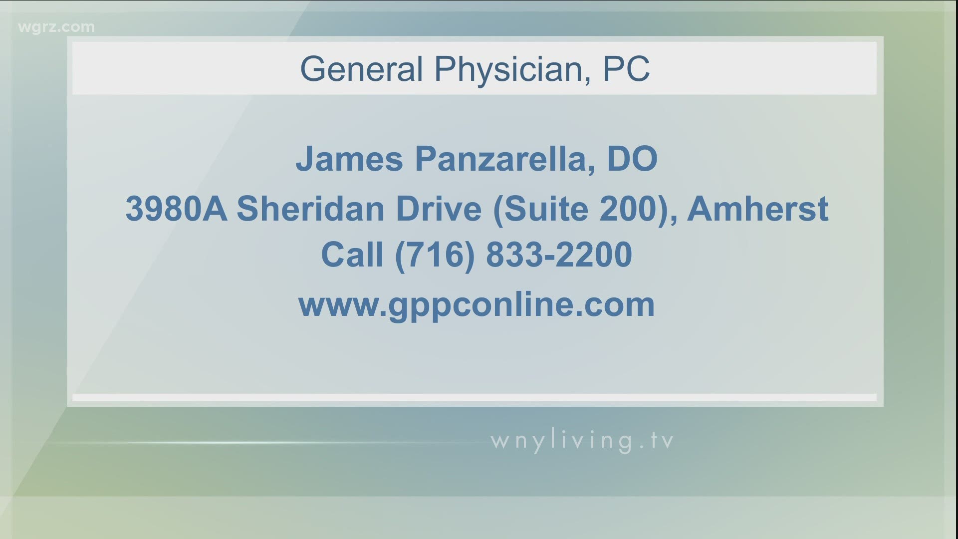 WNY Living - August 8 - General Physician, PC (THIS VIDEO IS SPONSORED BY GENERAL PHYSICIAN, PC)