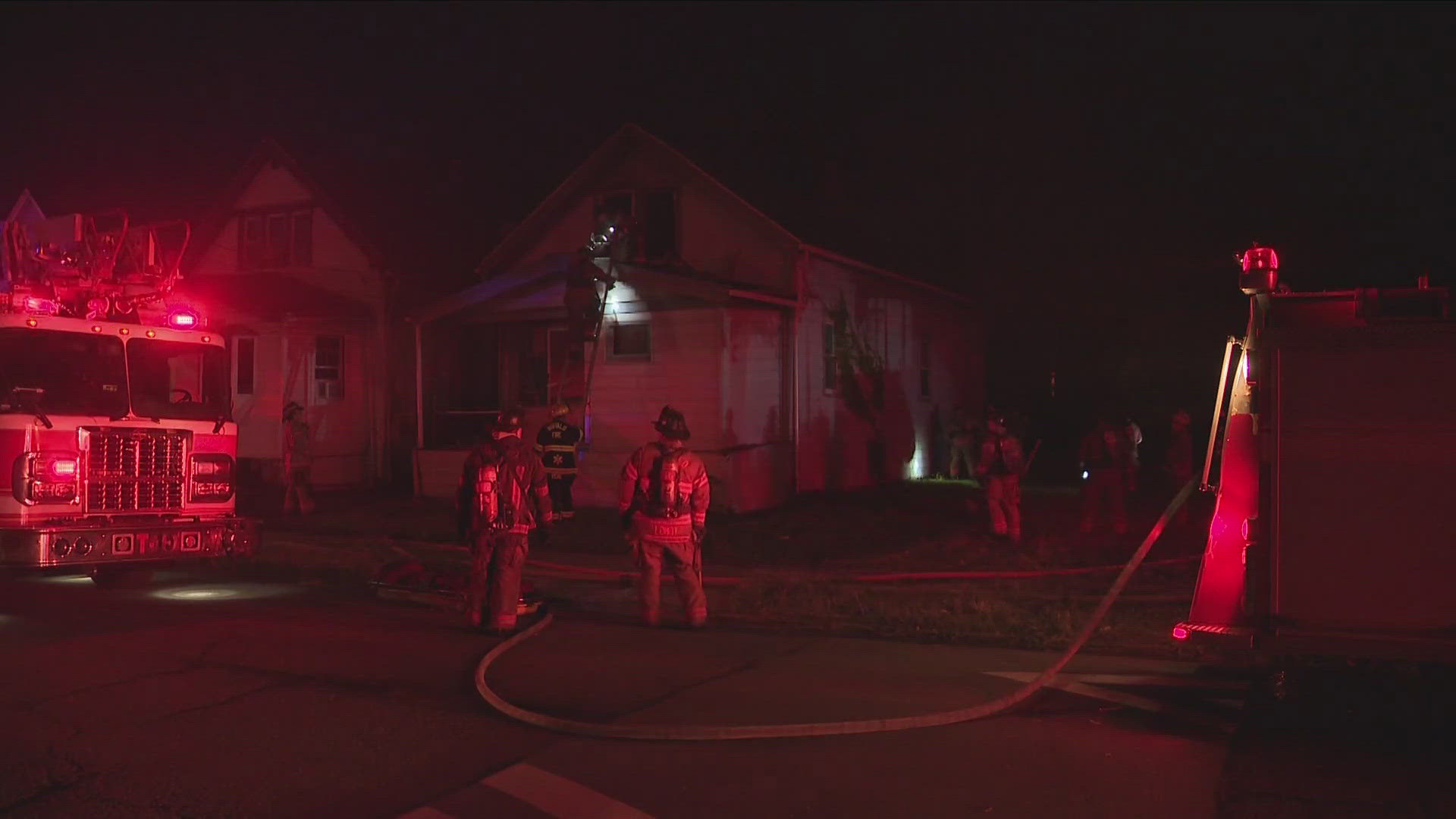 House fire in East Buffalo