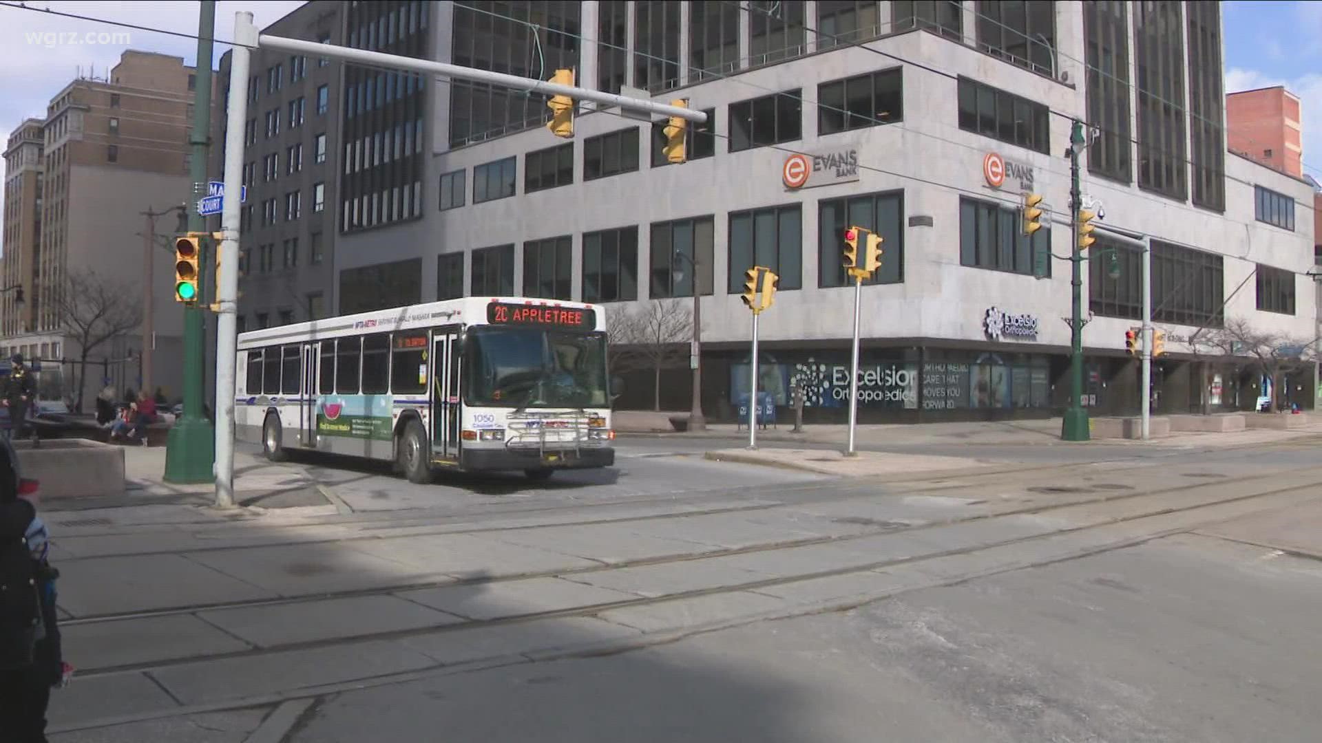 Special meeting held at the county legislature today about NFTA route cuts