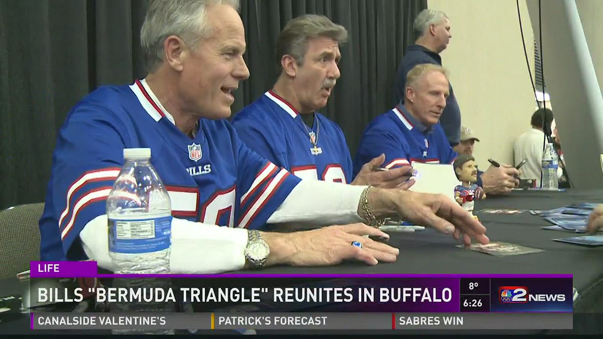 Bills 'Bermuda Triangle' reunites in Buffalo