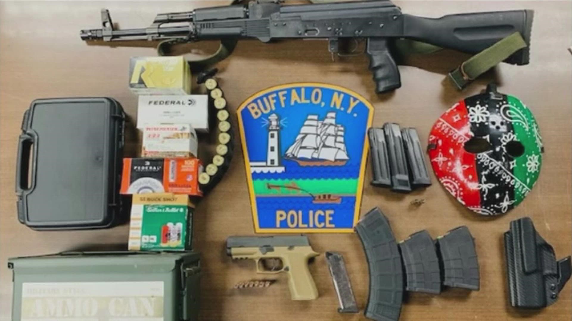 Guns and Ammo found in Buffalo home