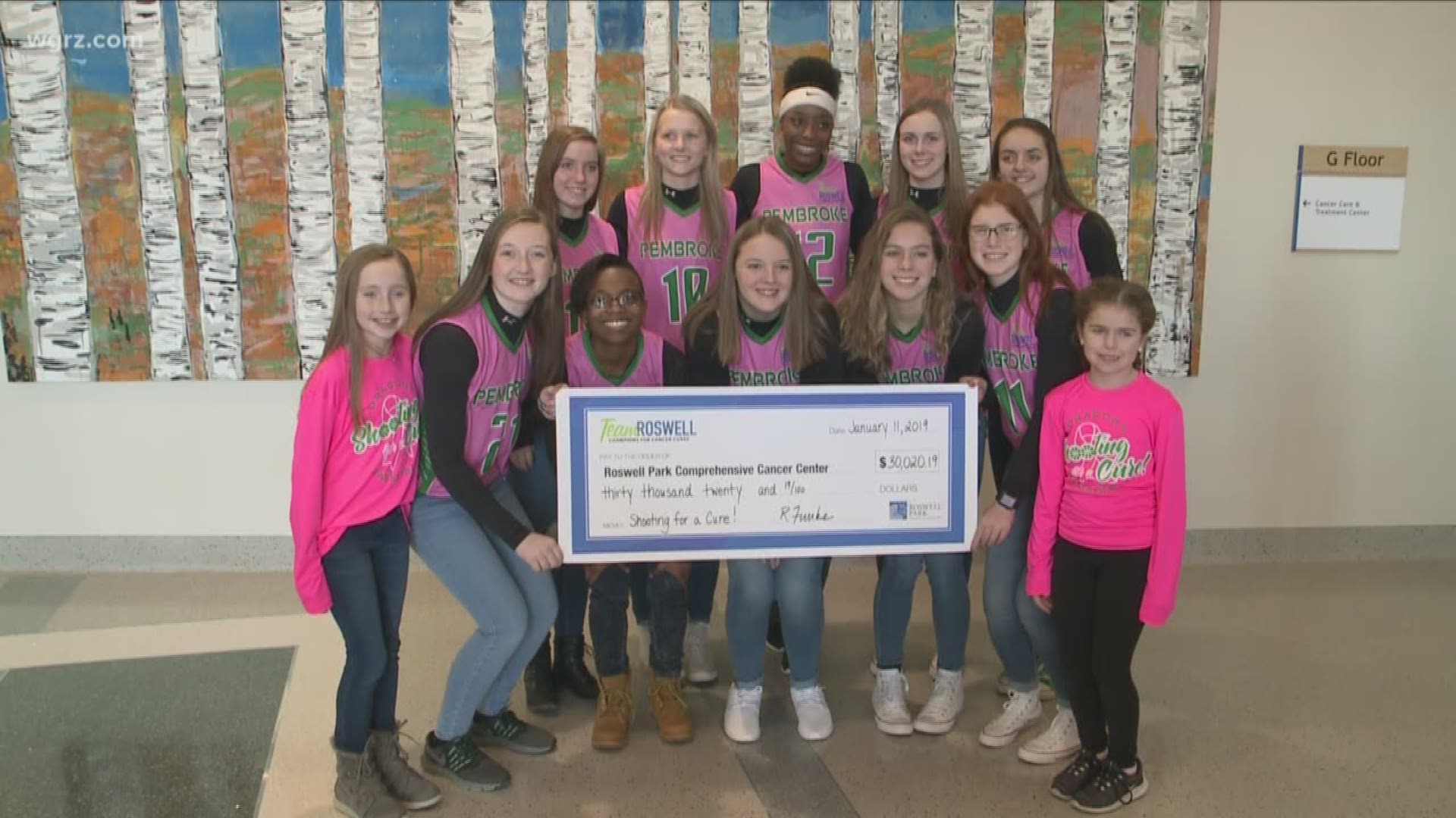 Pembroke Basketball team raised over $30 thousand for Roswell.