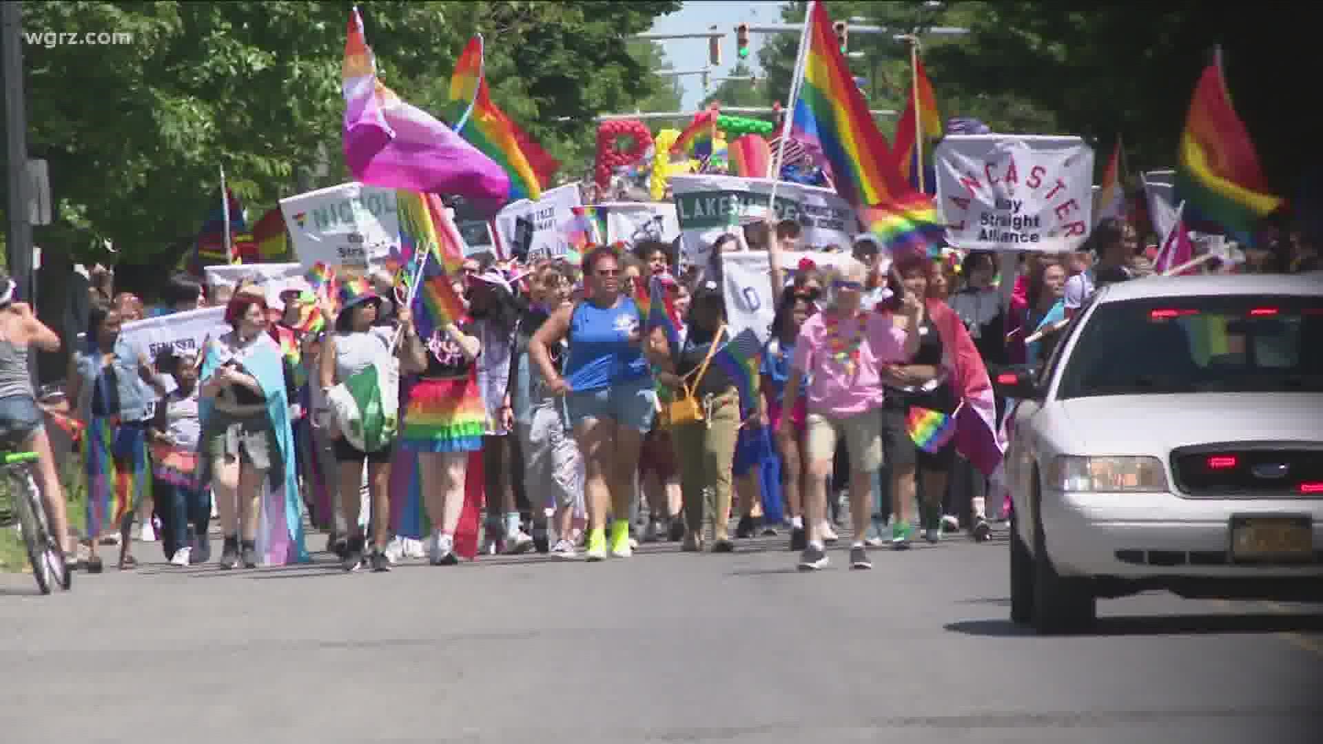 The annual Buffalo Pride Parade and Festival kicked of after a 2-year hiatus. Thousands of people gathered off on Elmwood Avenue on Sunday to celebrate.