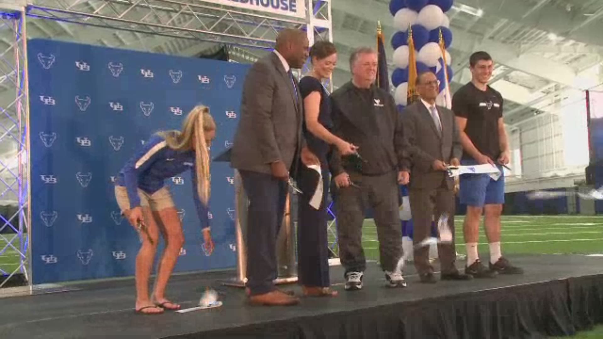 Its a day of celebration at the University at Buffalo. The Murchie Family Fieldhouse has its grand opening.