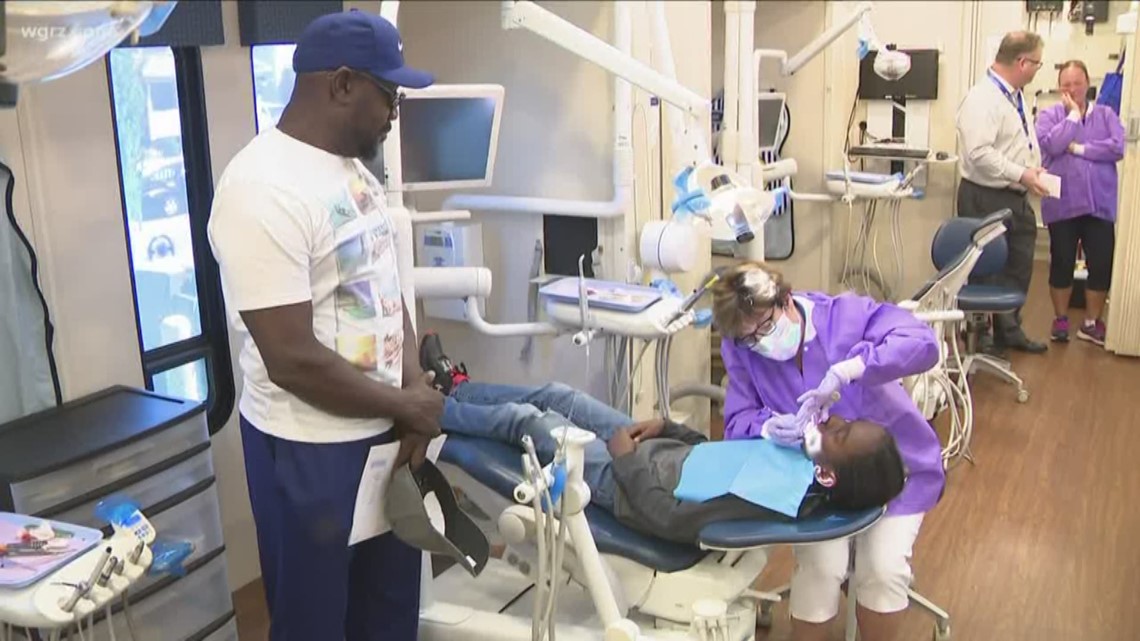 The University of Buffalo's SMiles to Go dental van brings free dental