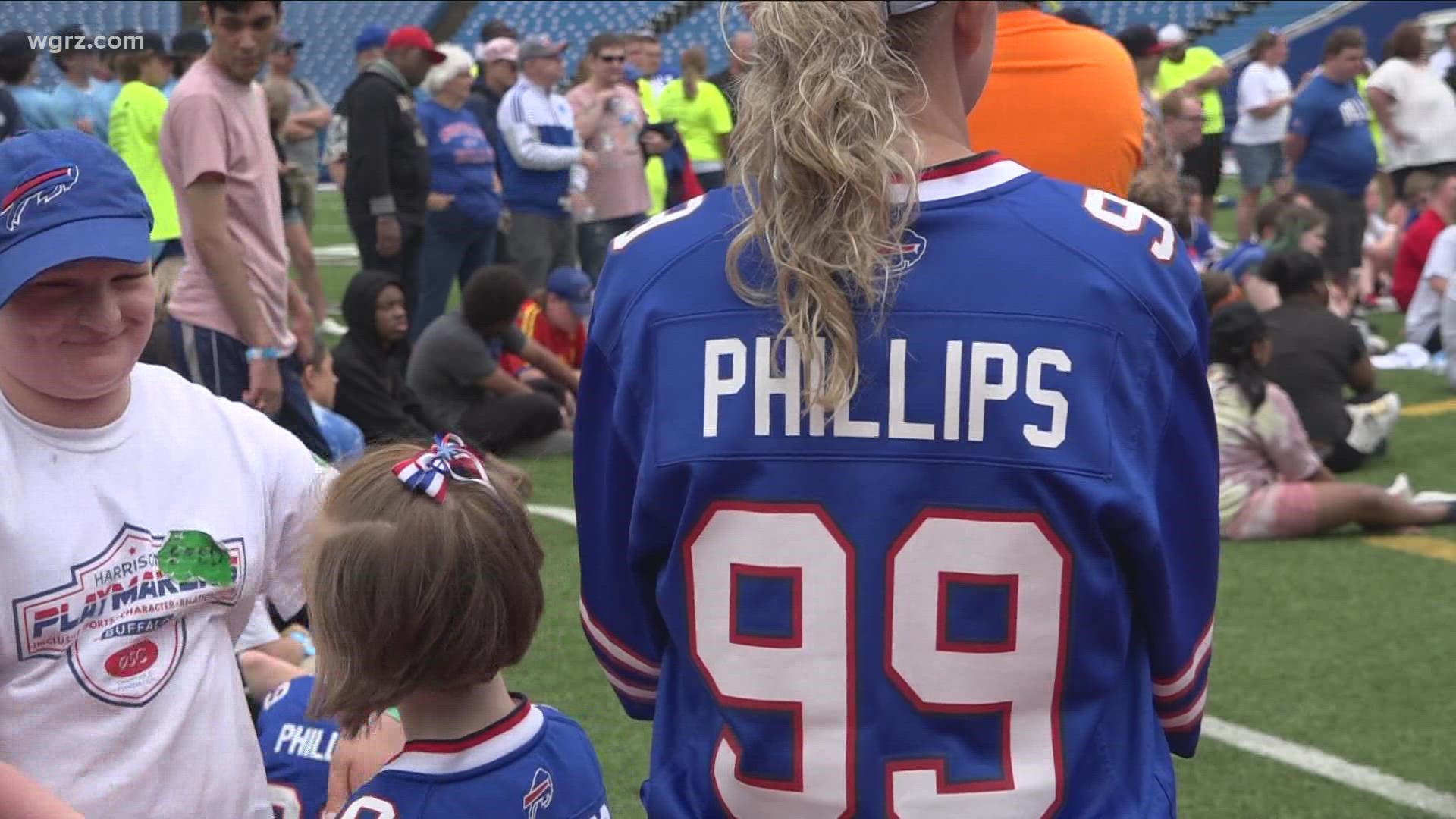 You can take the man out of Buffalo, but you can't take Buffalo out of the man. Former Bills player Harrison Phillips is back in the city of good neighbors.
