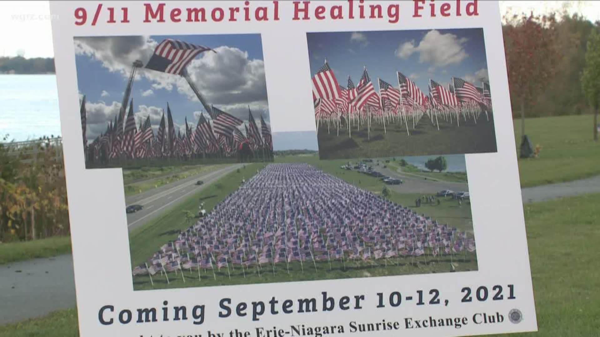 It'll include three thousand American flags with biographies of each of the people who died on that day.