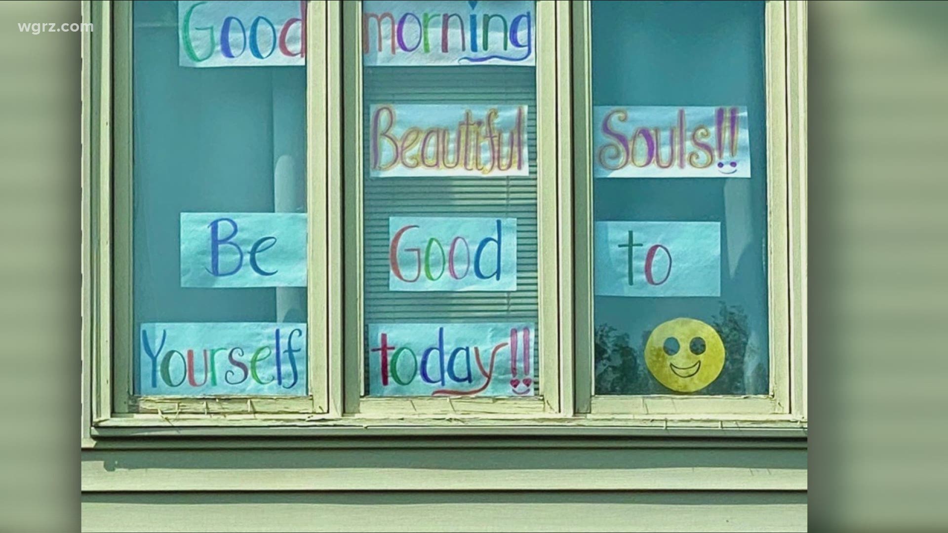 Good neighbors: window signs