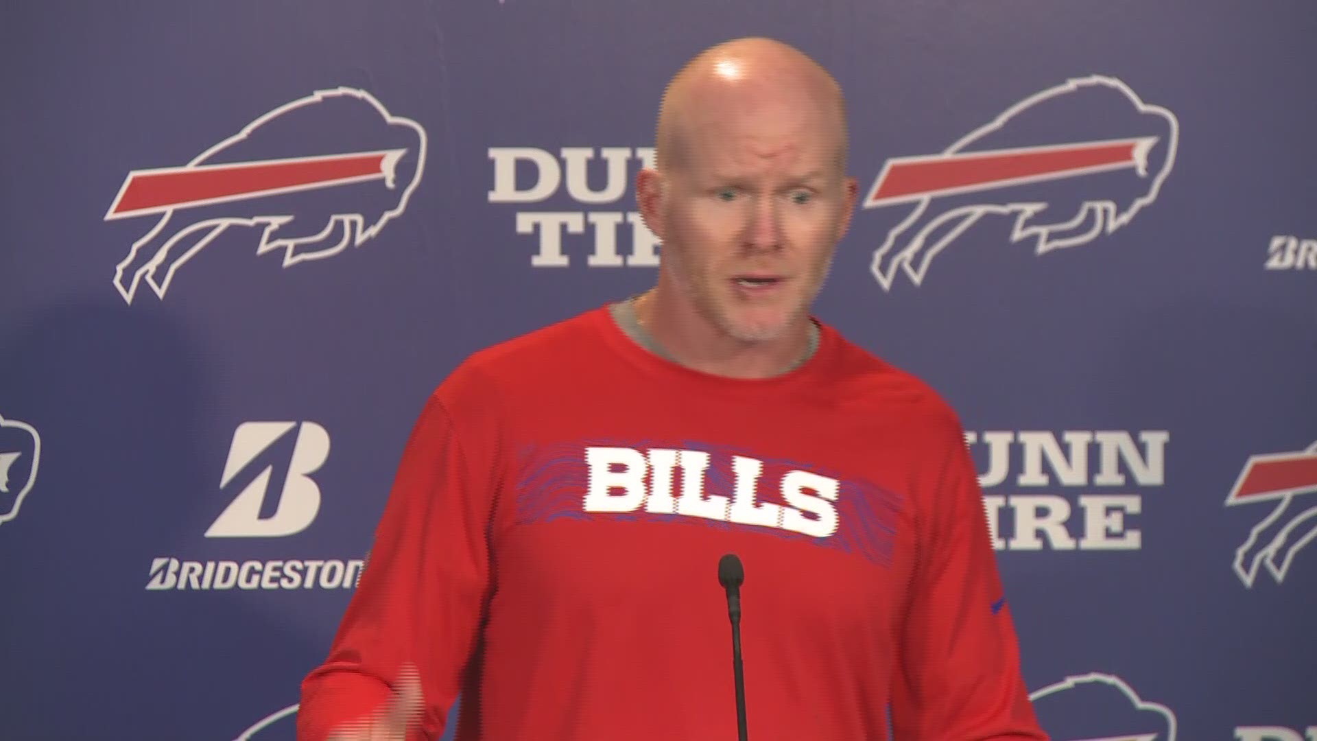 Sean McDermott discussed the quarterback situation given an injury to Josh Allen and Nathan Peterman's poor play in Houston.