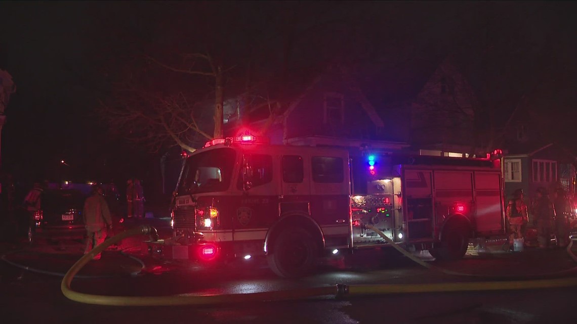 Firefighters Fought A House Fire On Schreck Avenue In The City Of 