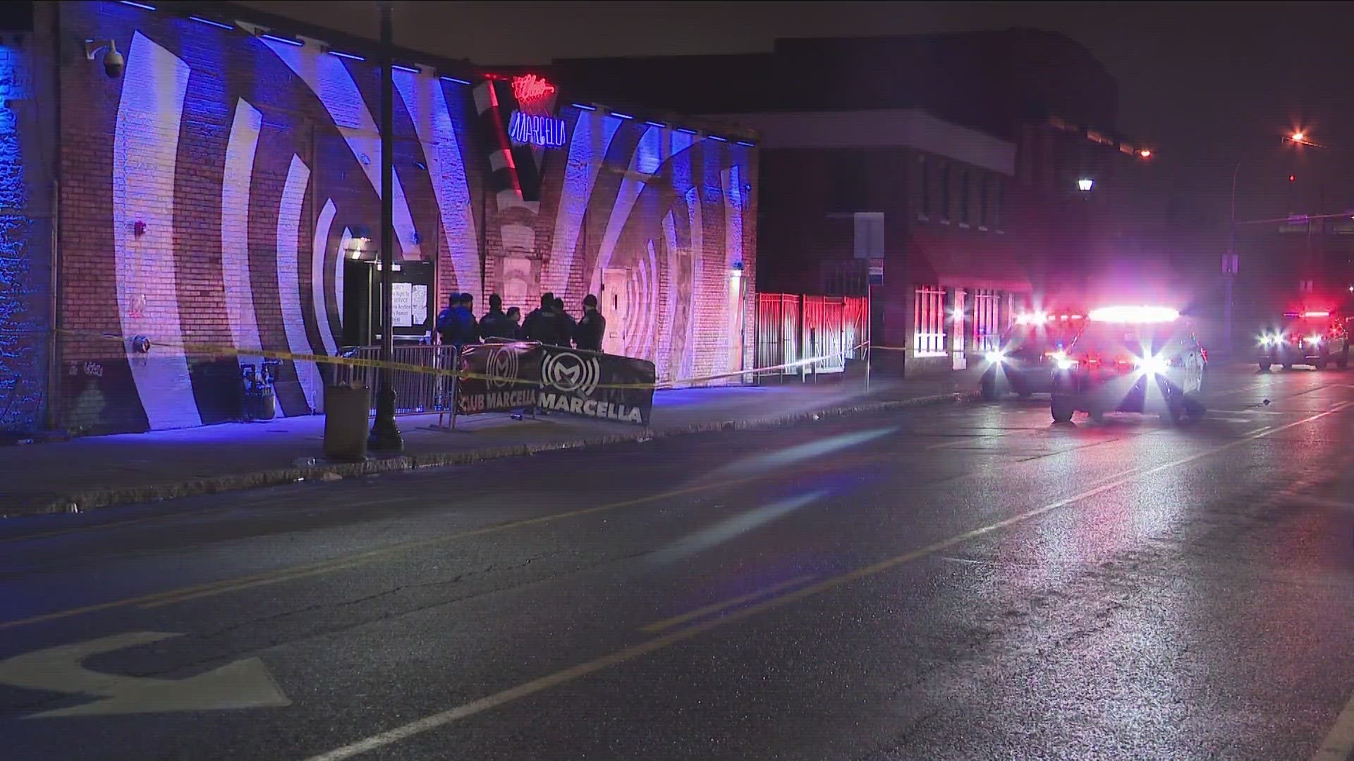 Officers were called to Club Marcella's just after 2:30 a.m. Sunday on the 100 block of Michigan Avenue.