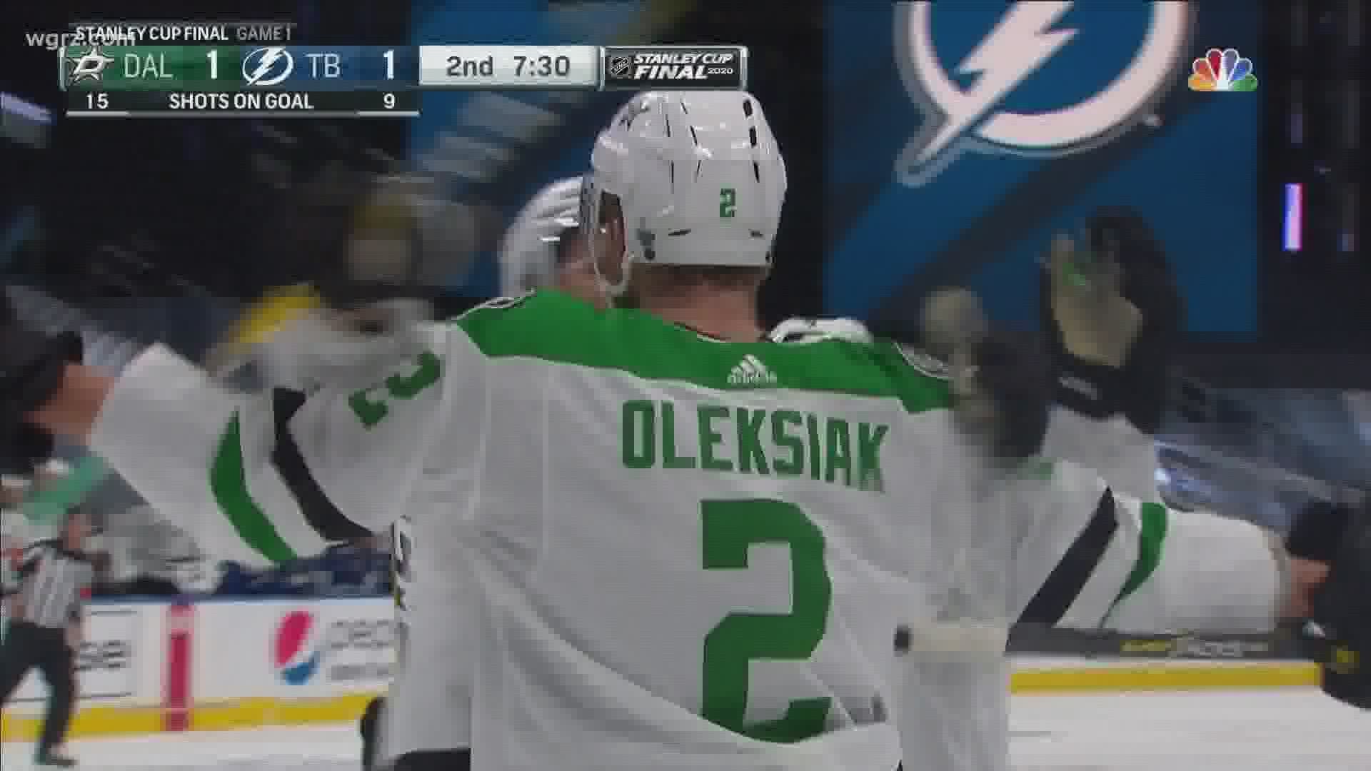 The Dallas Stars won game one of the Stanley Cup Finals, 4-1, over Tampa Bay Lightening.
