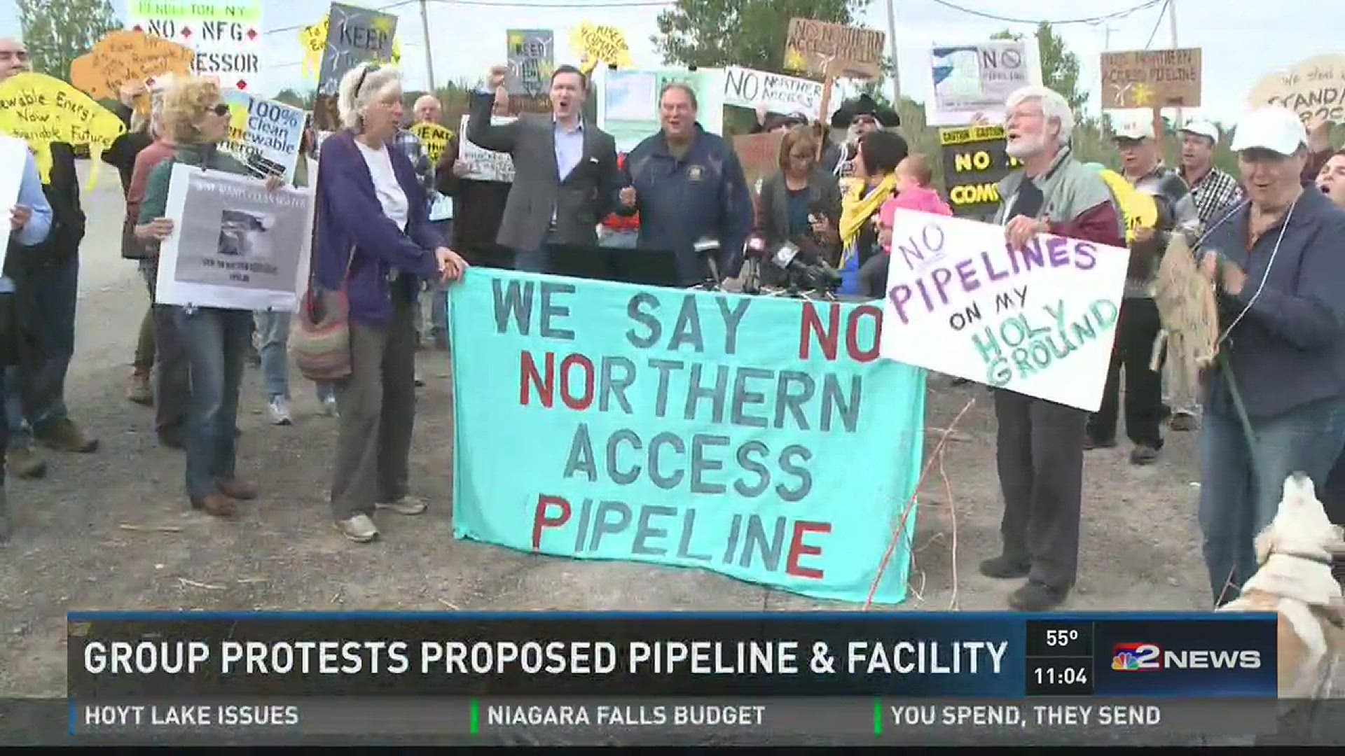 Group Protests Proposed Pipeline & Facility