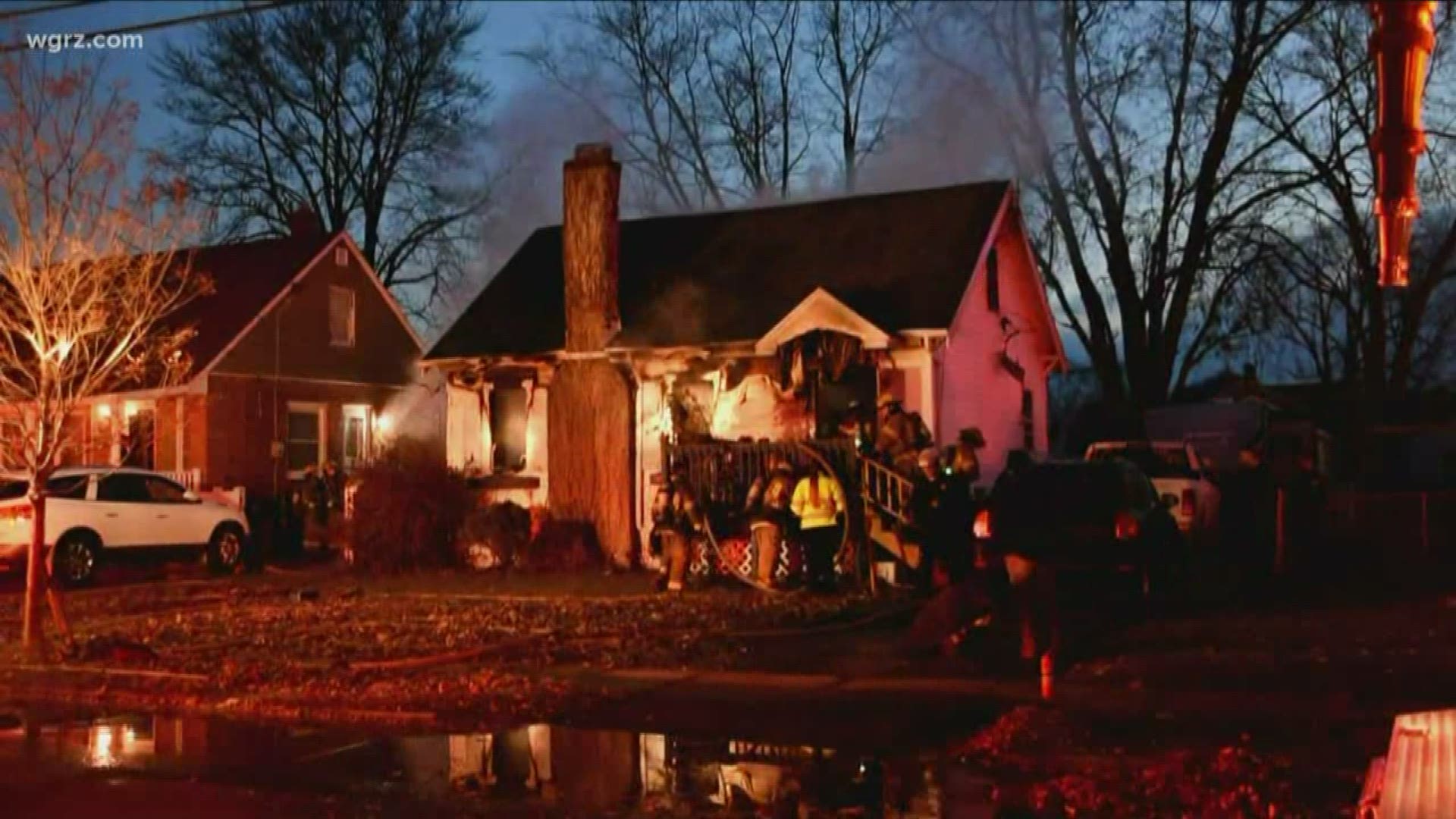 Two adults are without a home and recovering tonight after a house fire in Niagara Falls. Firefighters responded around 6:30 this morning on 90th Street.