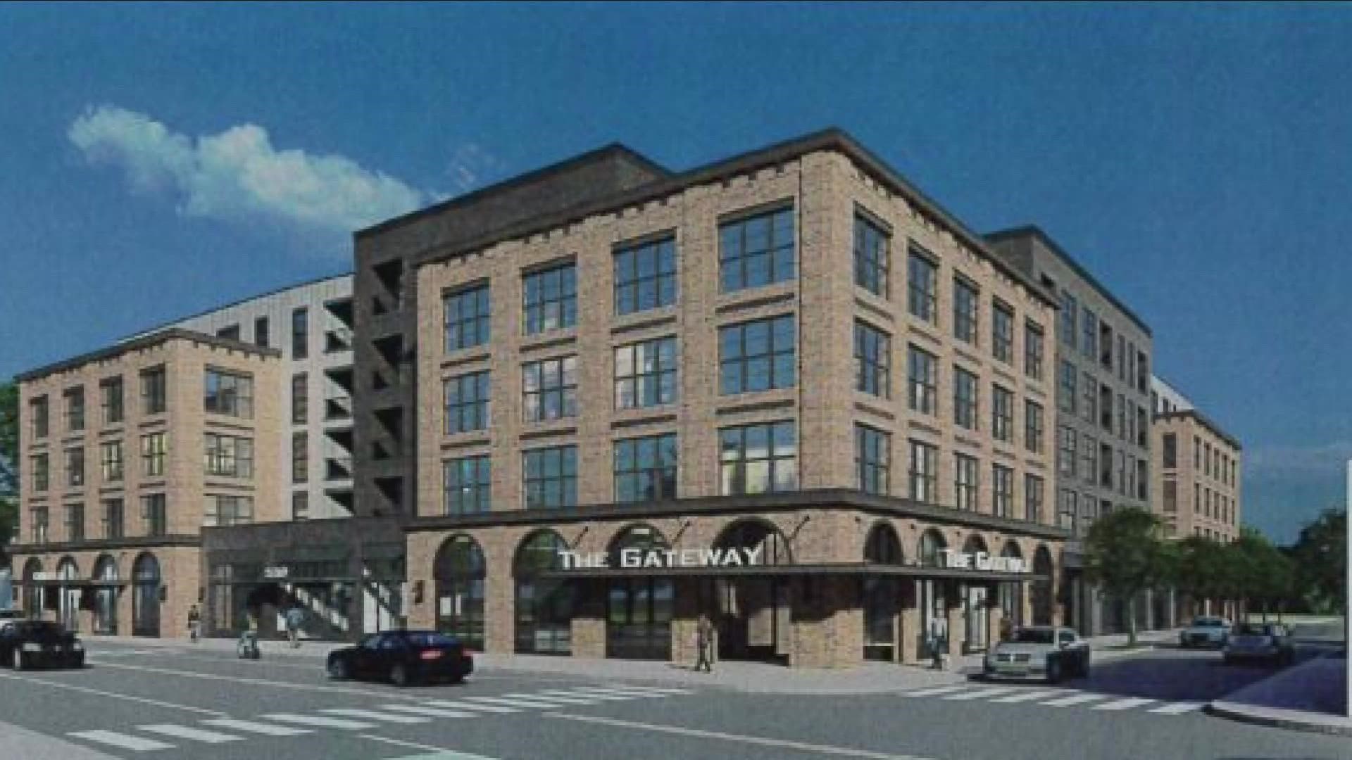 The Gateway will be built at 539 Ridge Road. It will include 160 market rate apartments and 10,000 square feet of retail space on the ground floor.