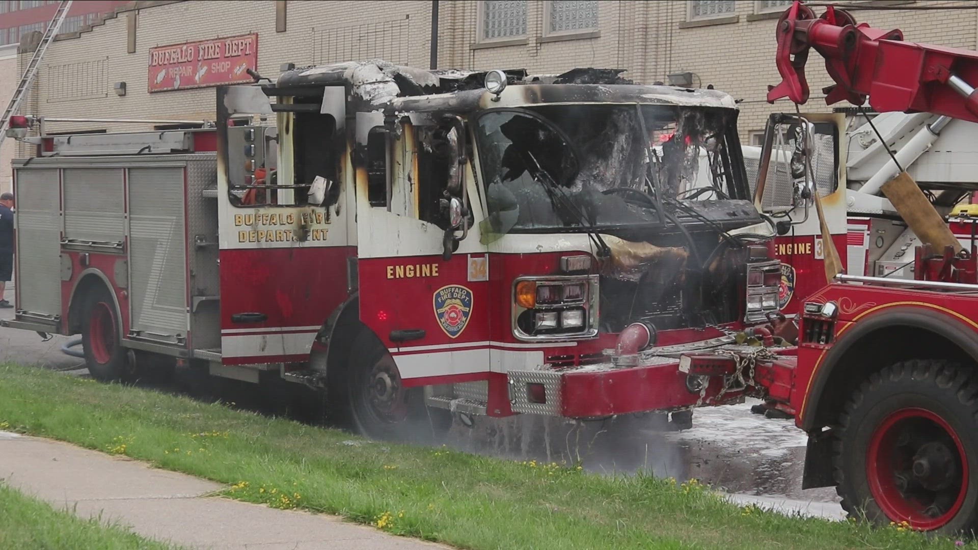 Fire officials say damage is estimated at $750,000 including extensive damage to a fire engine.