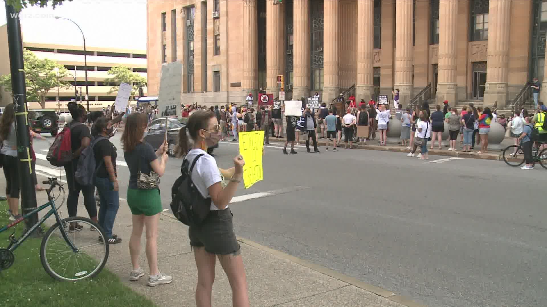 Rally organizers are suggesting the elimination of practices that support the so called "school-to-prison pipeline."