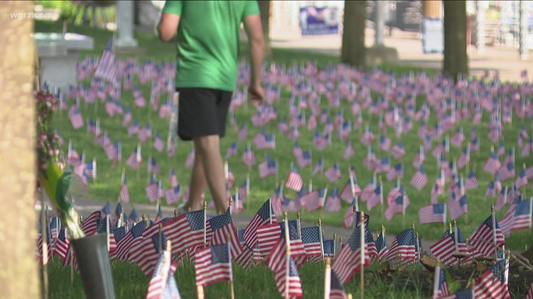 7,300 flags blanket grounds of Buffalo Naval Park