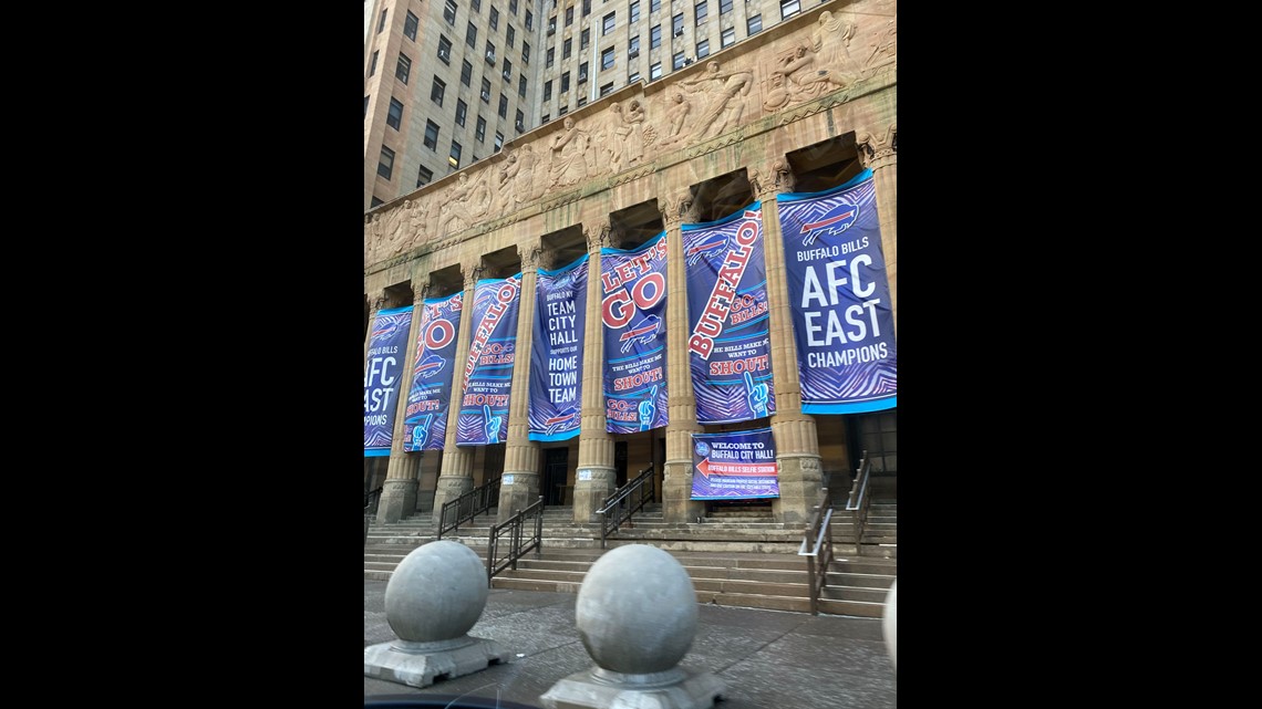 Bills AFC East championship banners are back up at Buffalo City