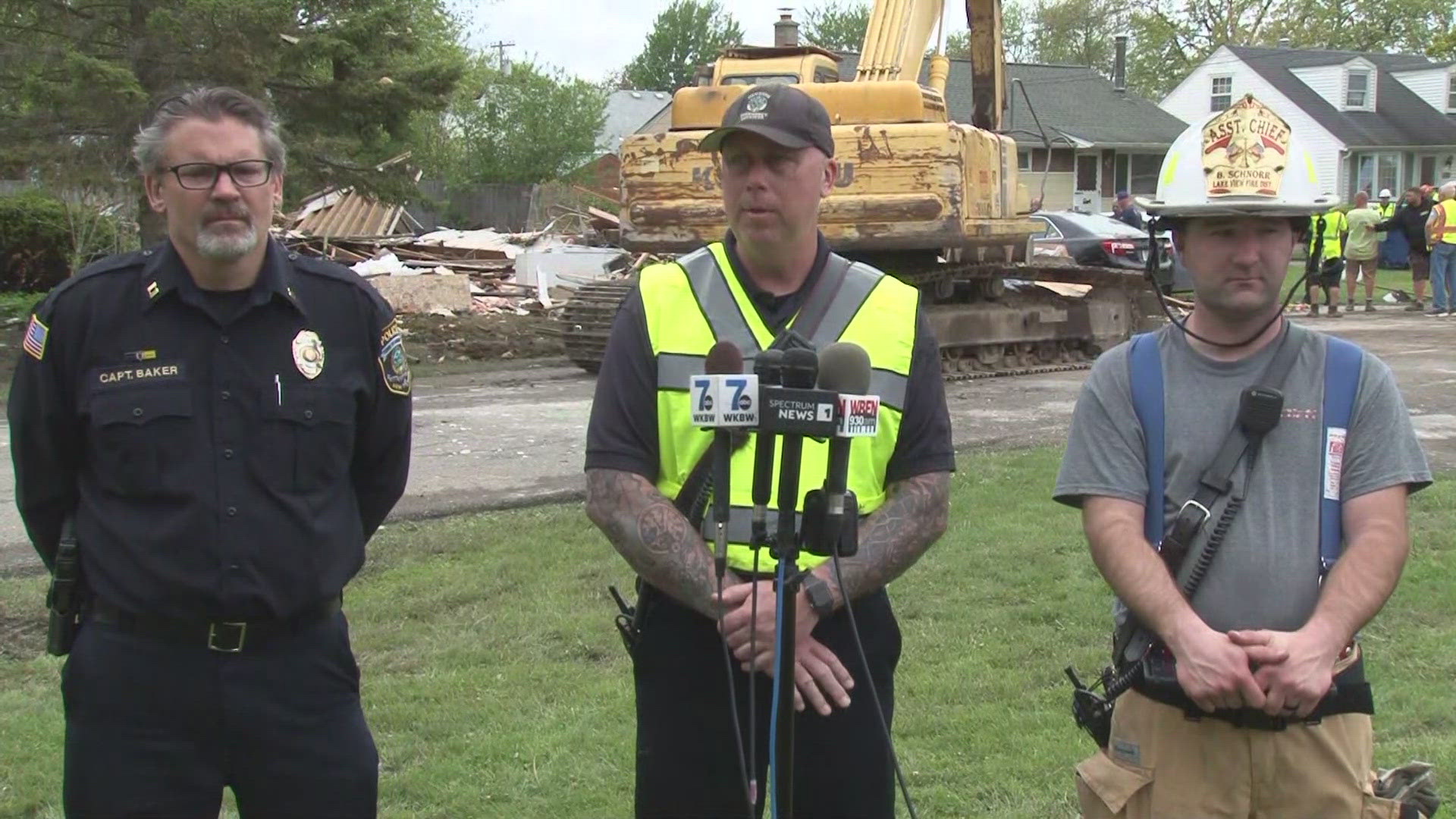 Emergency officials provide update on Lake View house explosion 5/13/25