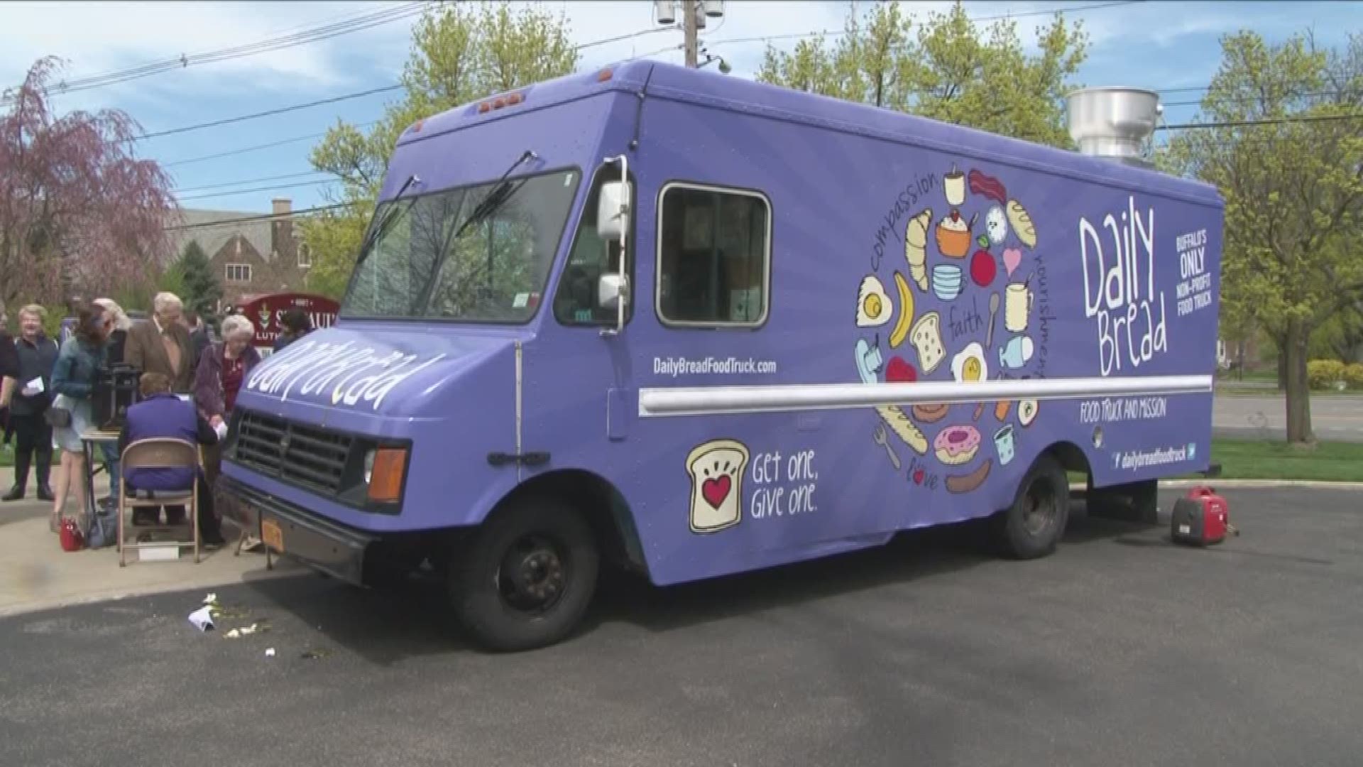 An engine fire damaged the first Daily Bread food truck last September, but now the mission is moving forward with a new vehicle.