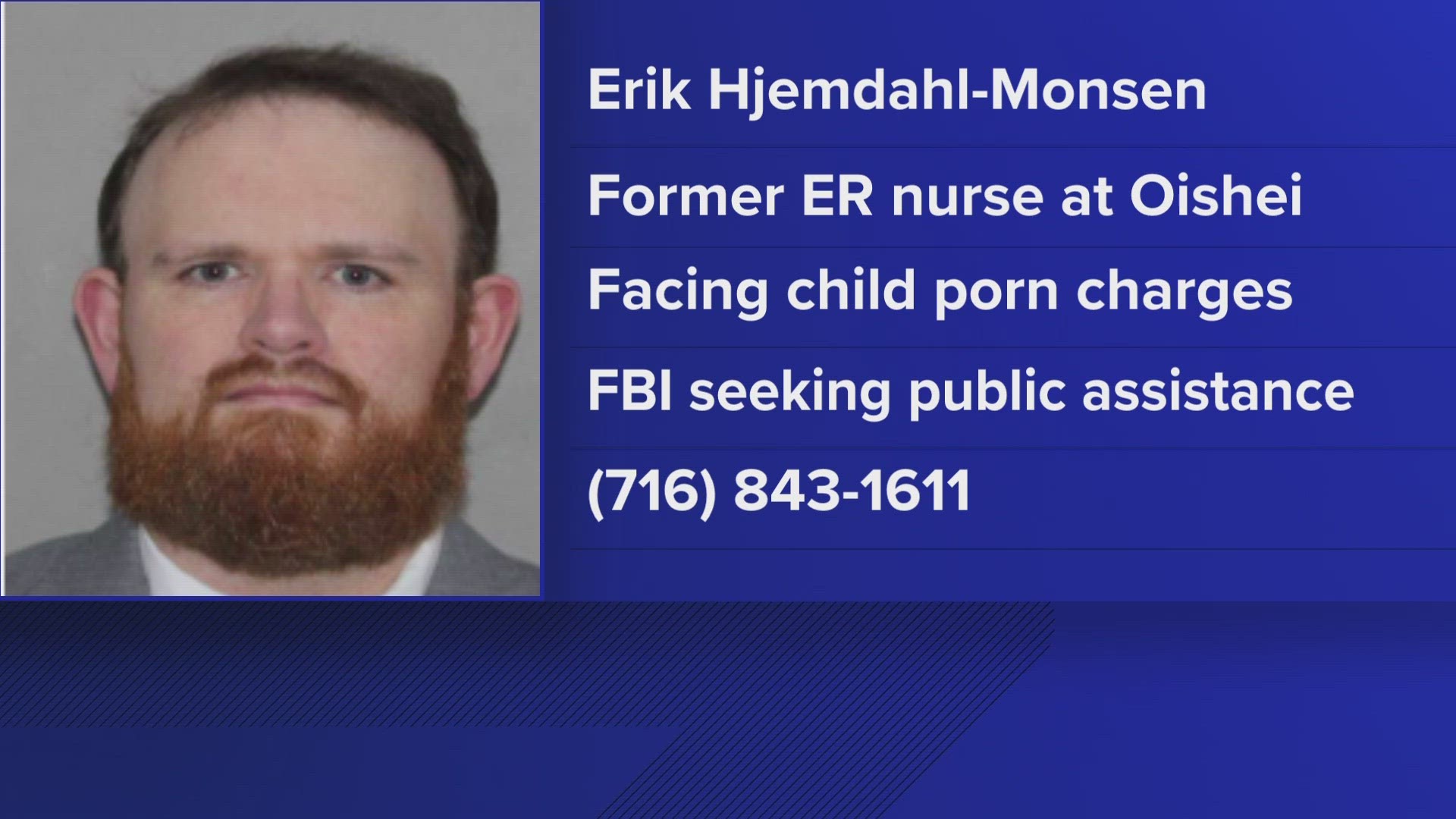The FBI is asking for the public's help on a case involving child sex assault material
