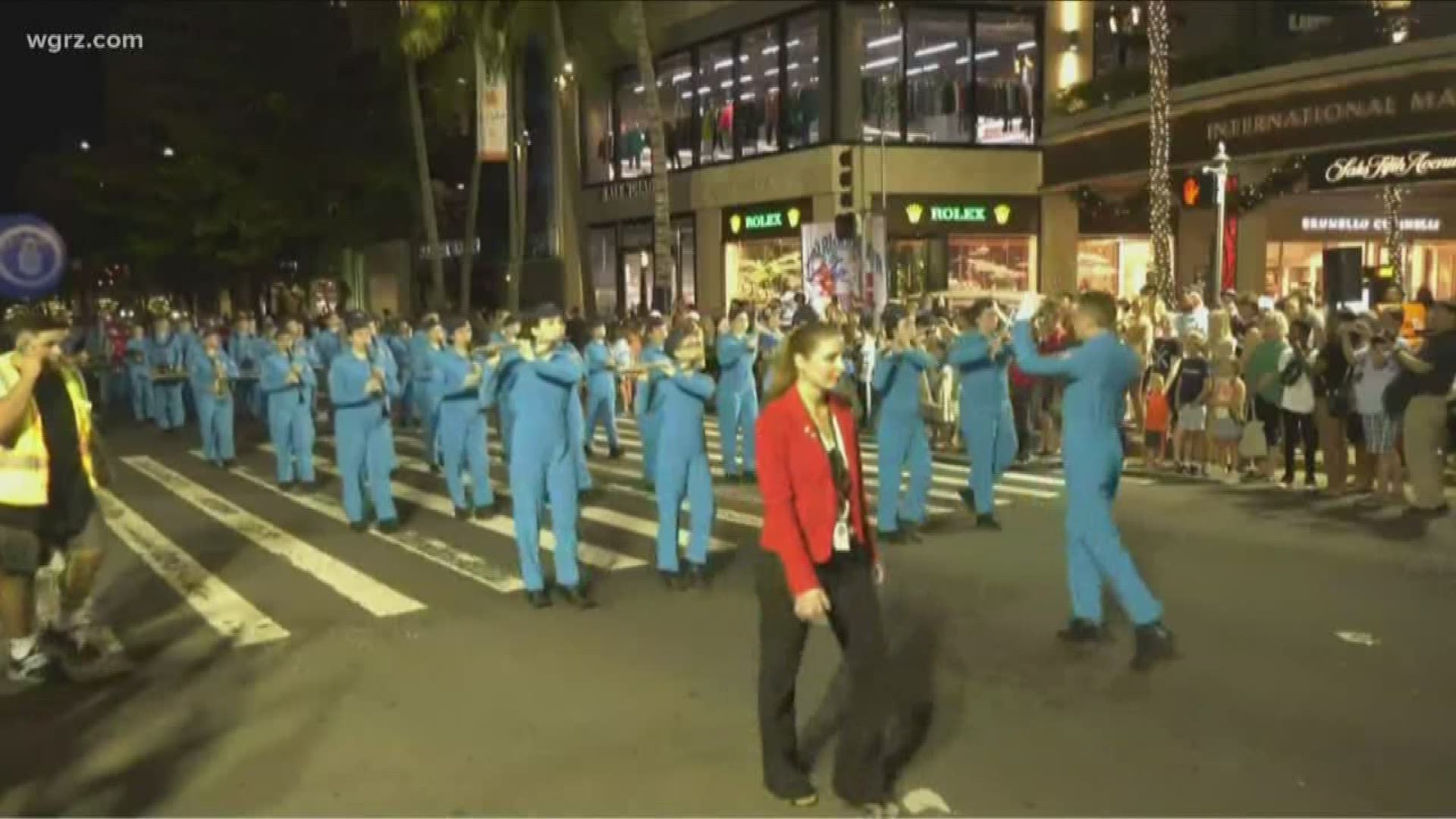 Lancaster Marching Band represented New York State and its veterans in Honolulu parade