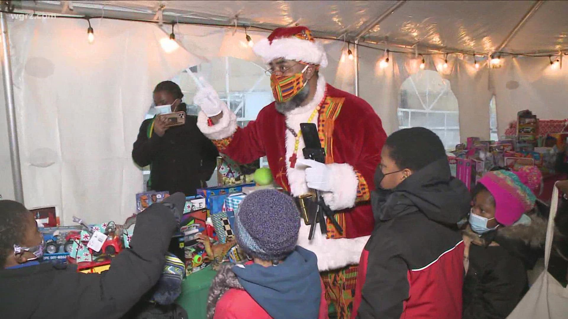 From tree lightings to toy giveaways, kids got the chance to get some early gifts at radio station WUFO downtown.