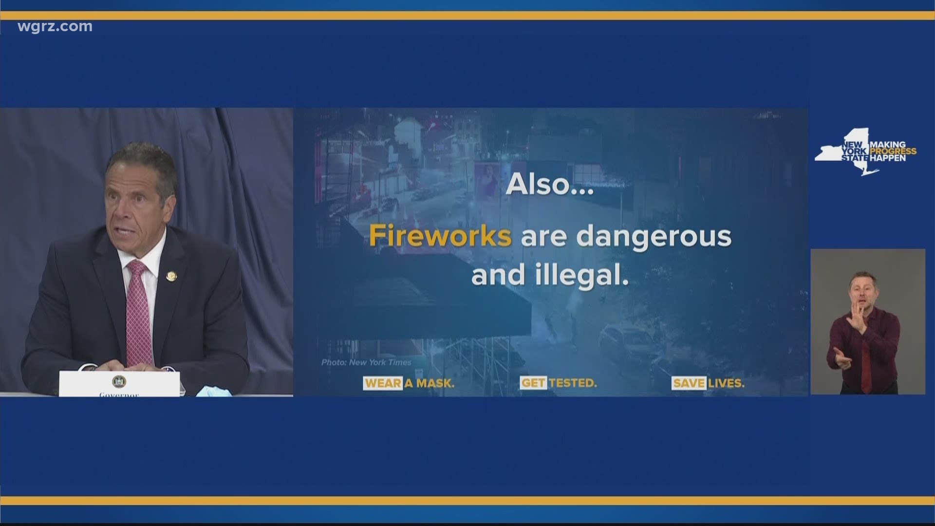 NYS to crack down on illegal fireworks.