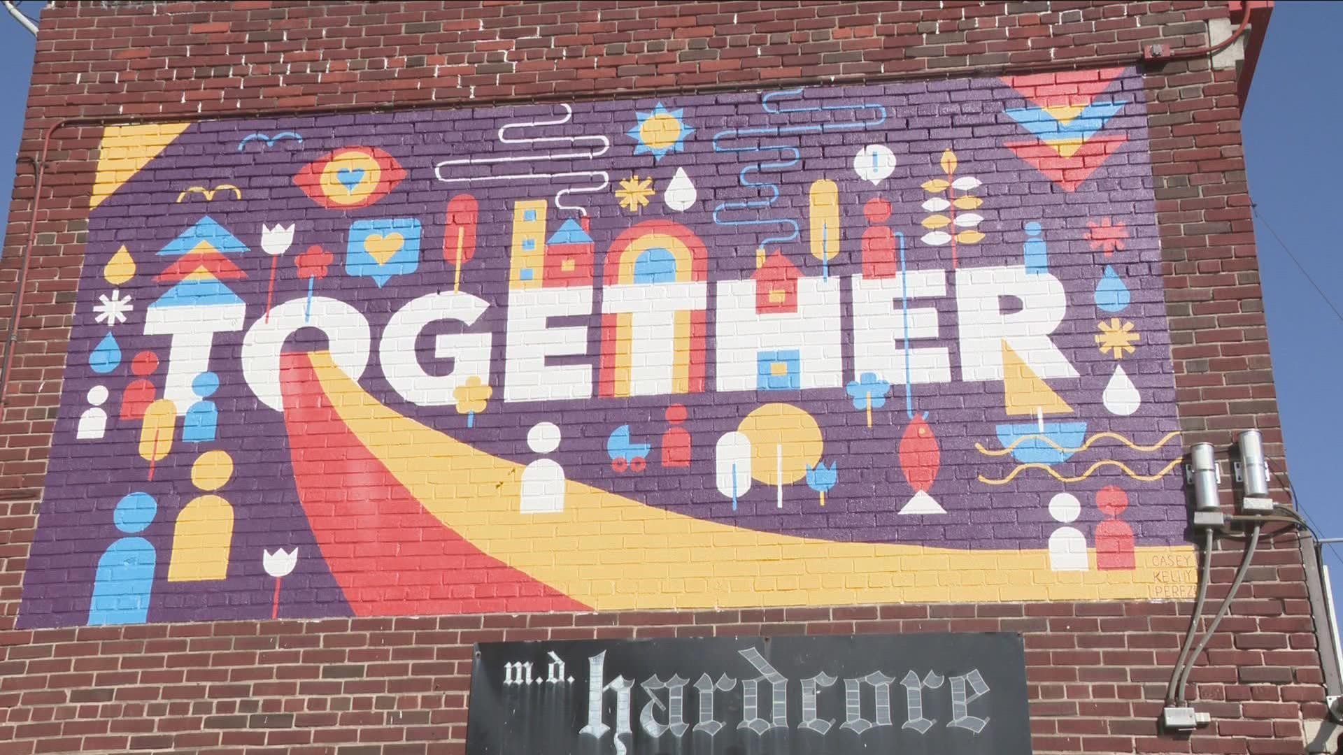 'Together' mural completed on Elmwood Avenue