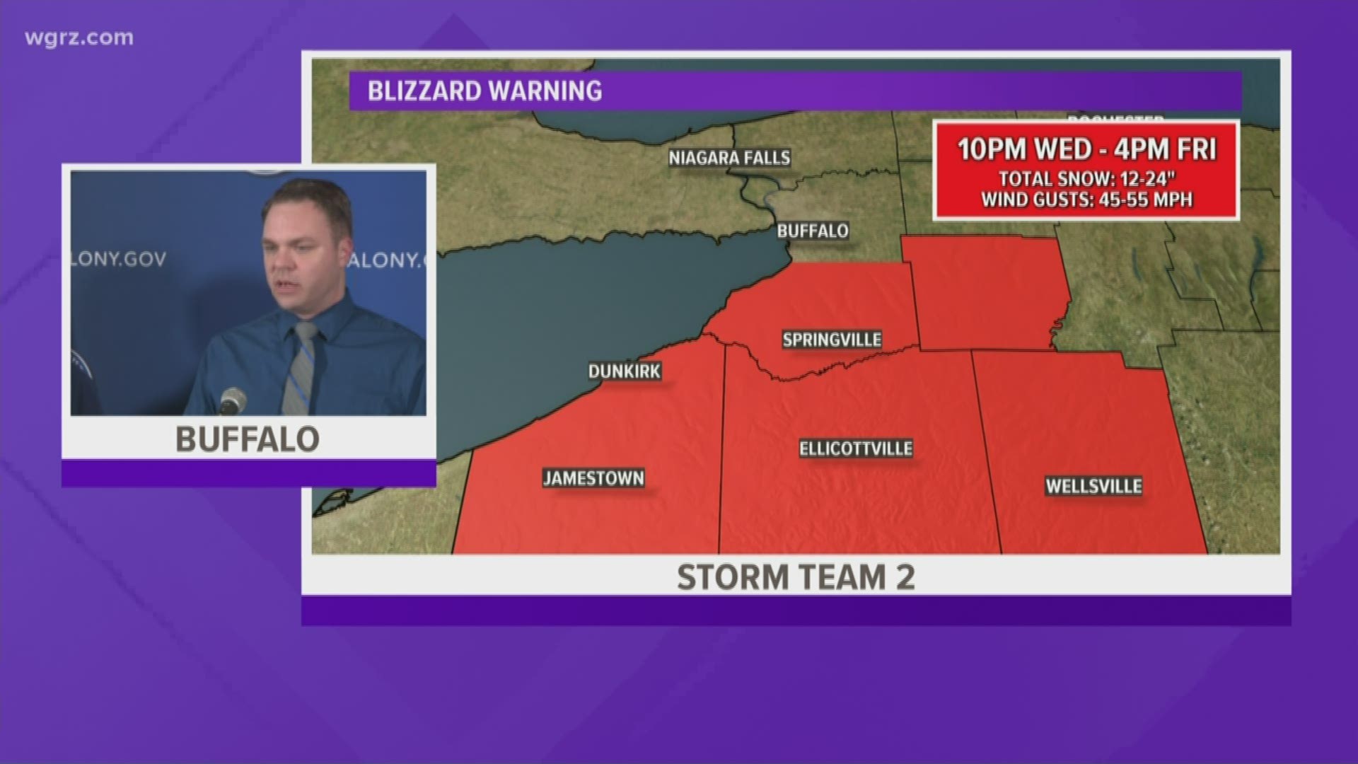 City of Buffalo gives update on weather