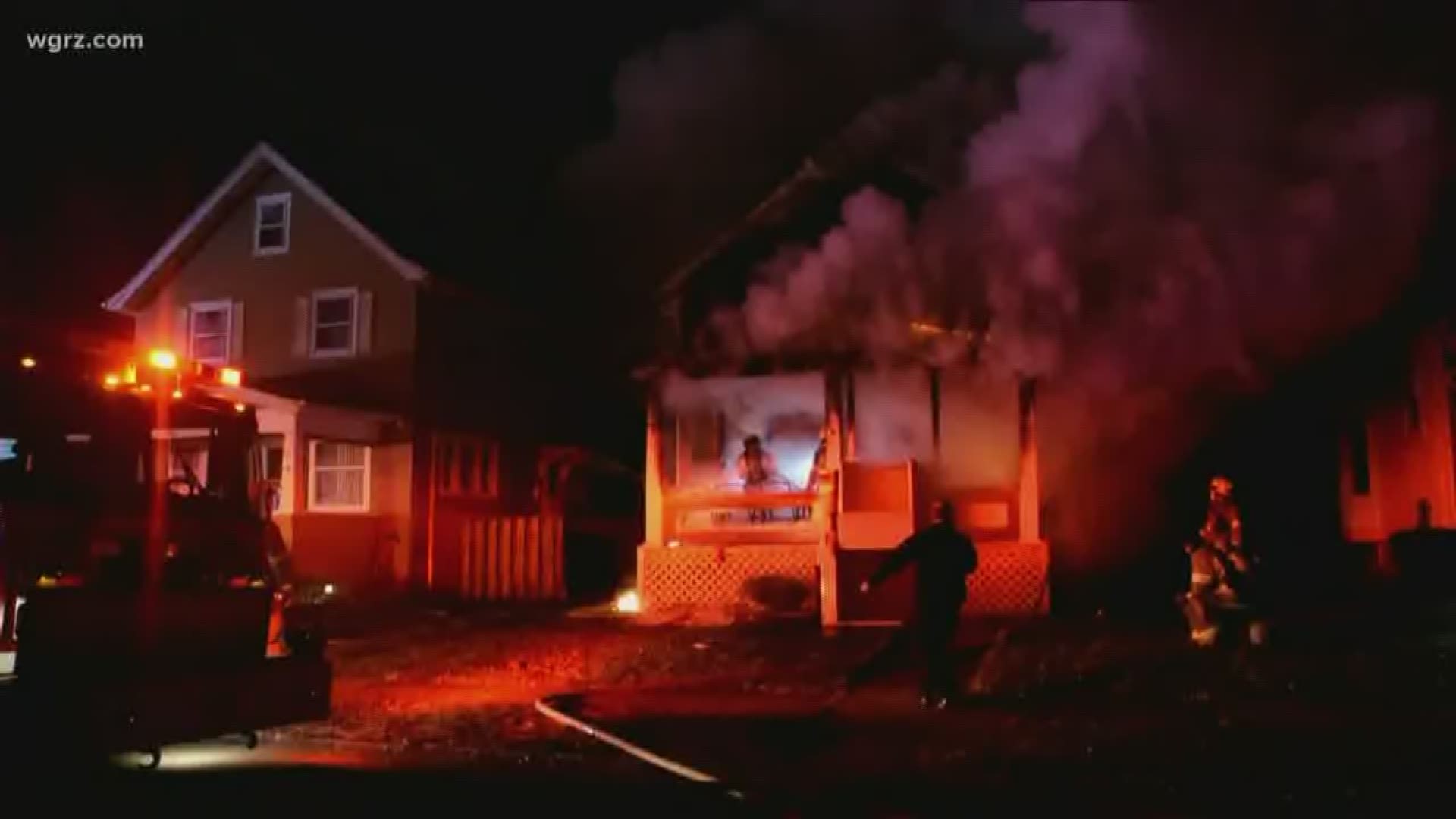 One person is dead following a fire in Niagara Falls. 
It happened around 8pm on Weston Avenue. Investigators say they found the person who died by the front door.