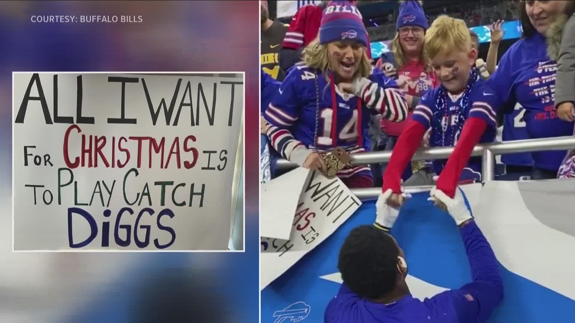 Stefon Diggs gives early Christmas gift to 9-year-old