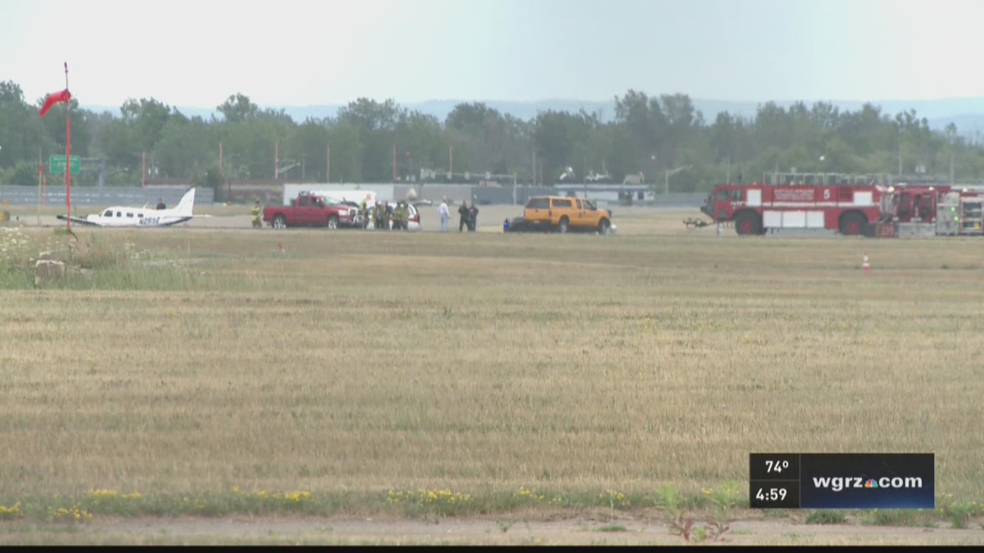 Small Plane Makes Hard Landing