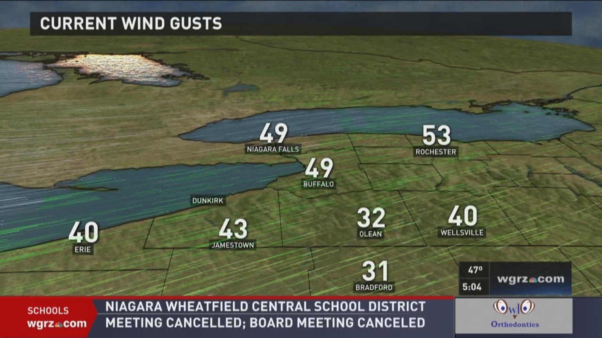 Wind Gust Between 60-80 MPH