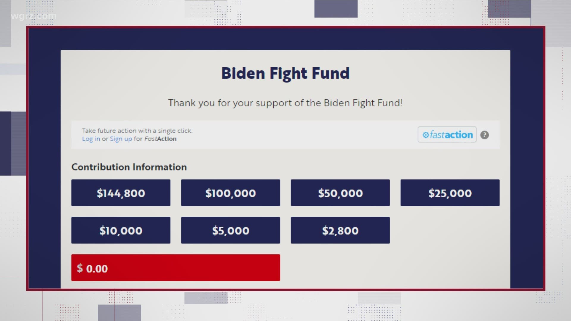 our verify team looks into some fight funds from both candidates