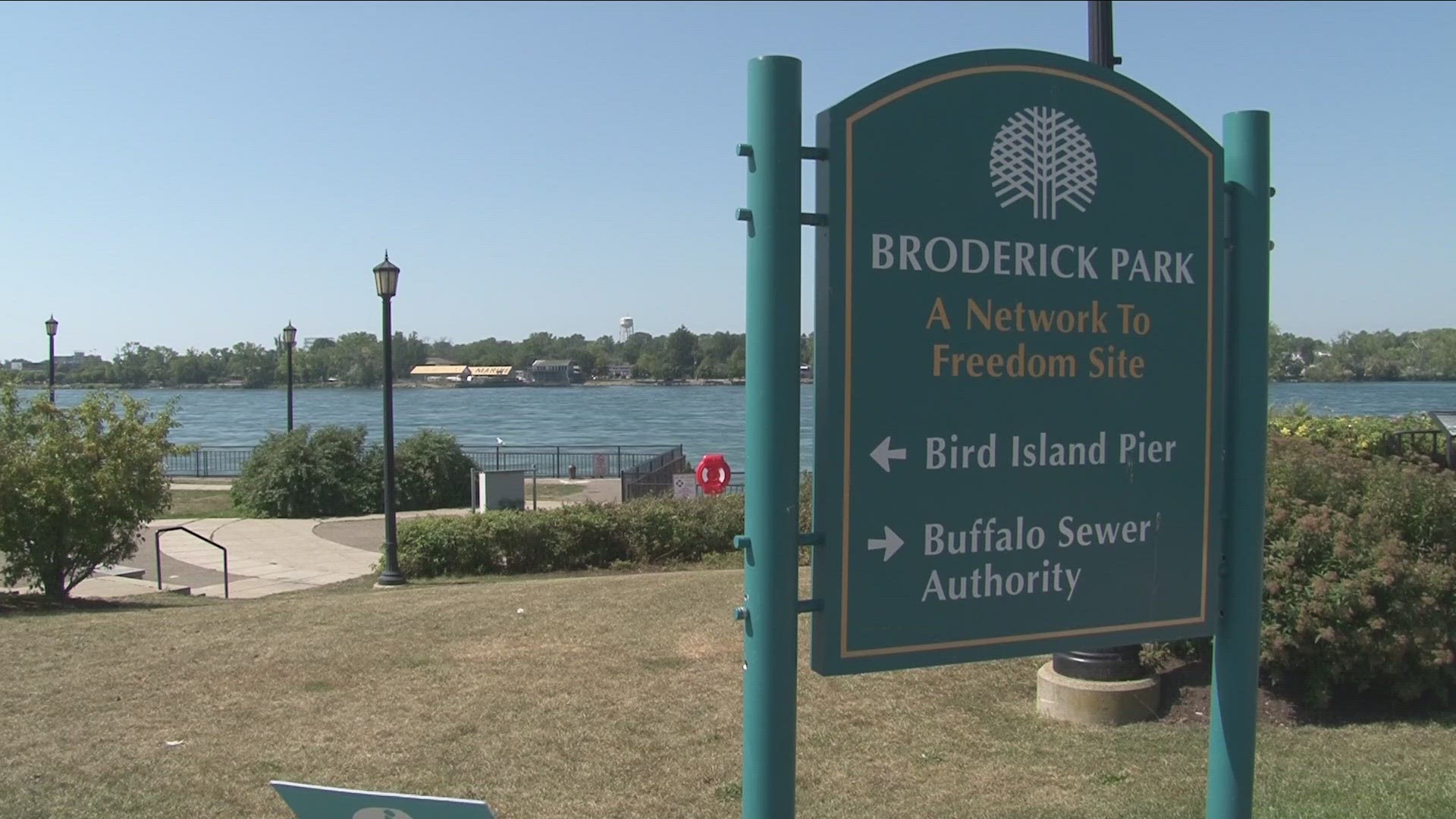friends of Broderick Park have begun a petition to change the name to freedom park. 
the park is part of the underground railroad.