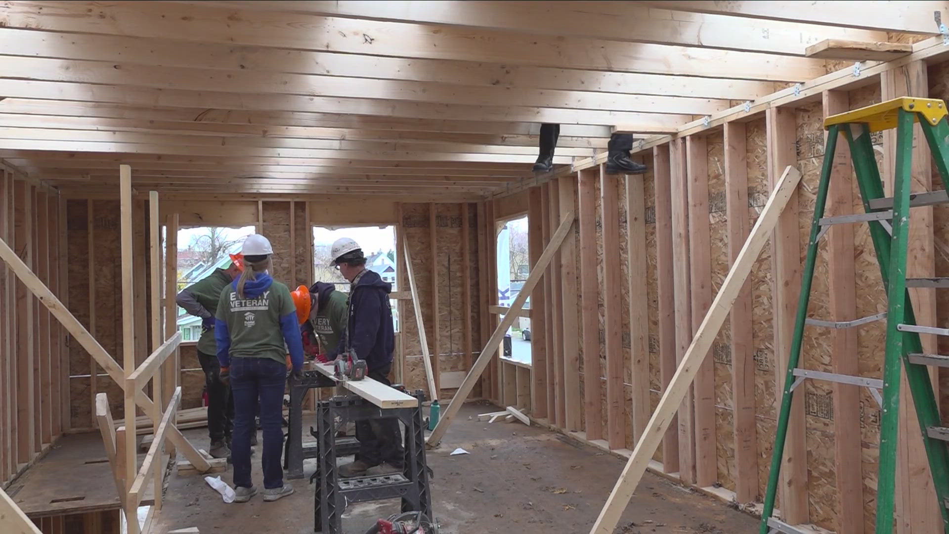 The organization held a Veteran's Build for those that have given back to the community.