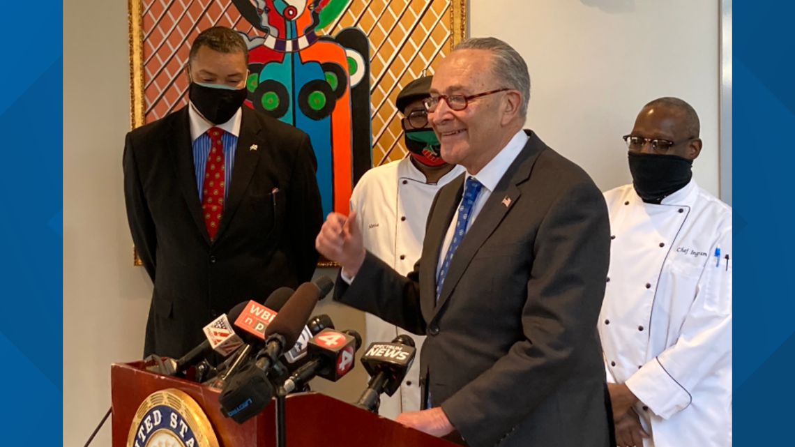 Sen. Schumer in Buffalo to discuss American Rescue Plan for Western New York