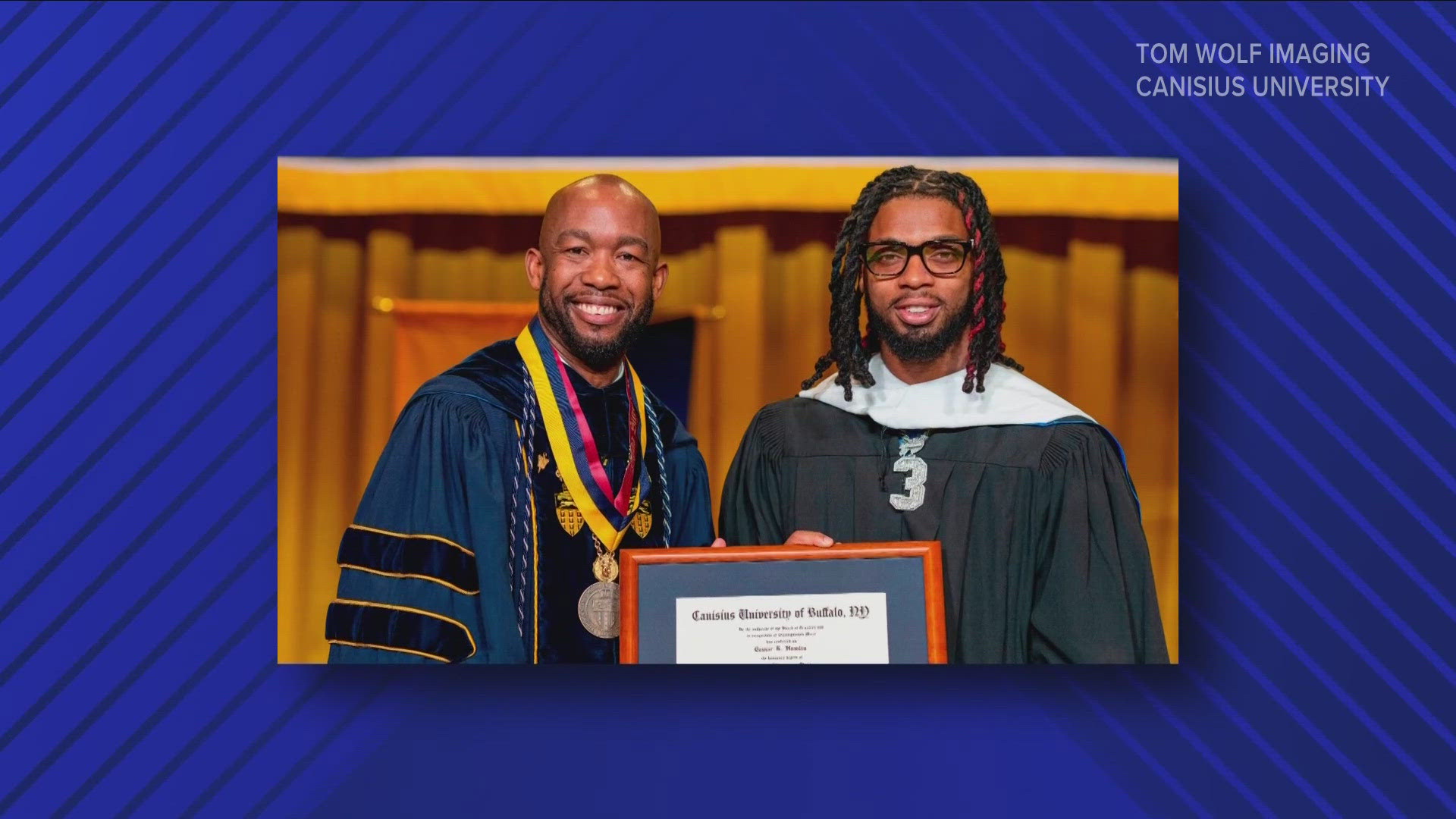 Canisius awards Damar Hamlin an honorary degree | wgrz.com