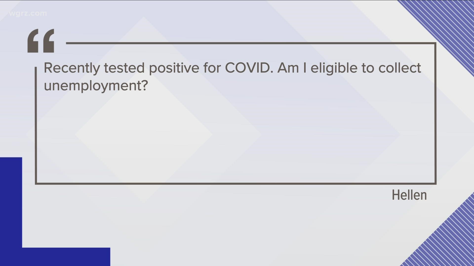 A 2 On Your Side viewer wanted to know if they could collect unemployment benefits while staying home with COVID.