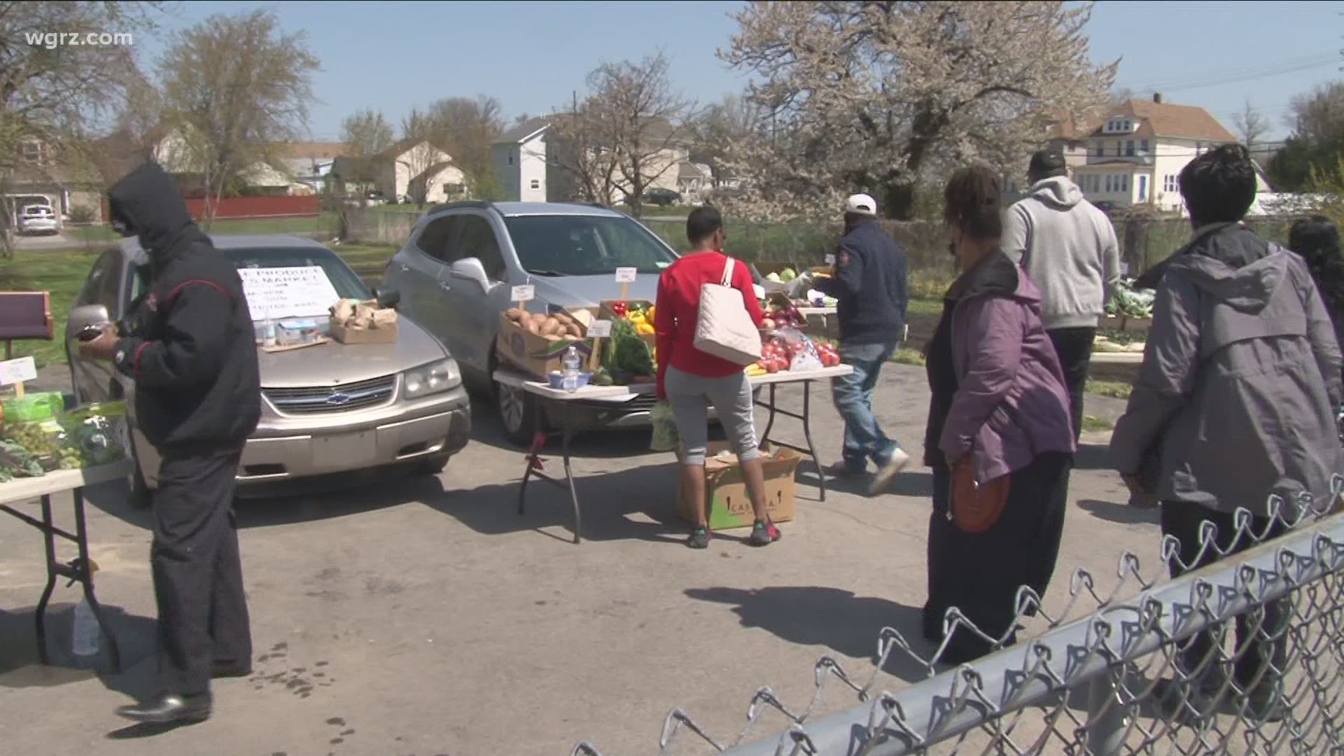A new farmers market has come to a Lackawanna neighborhood considered to be a food desert.