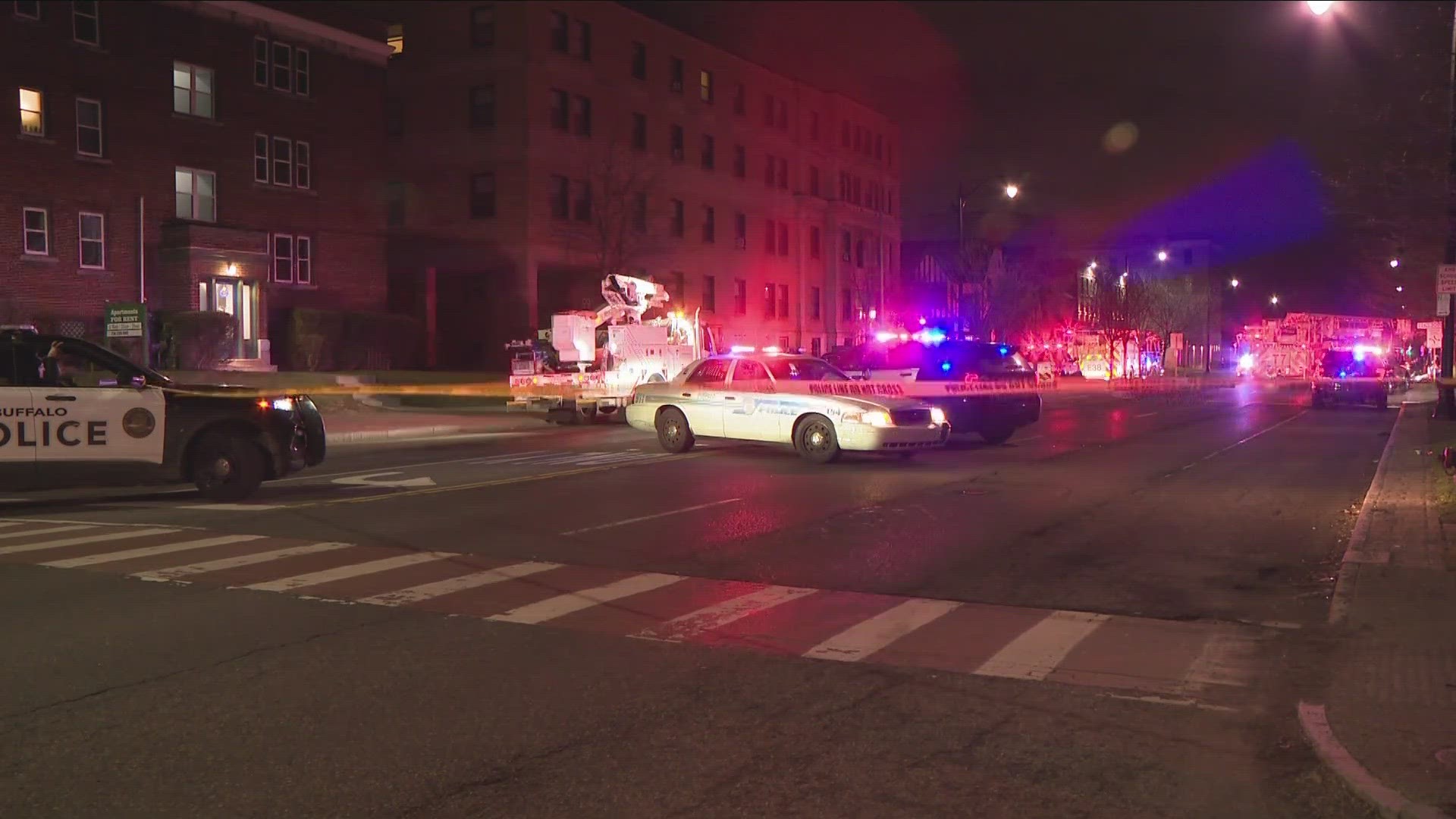Buffalo Police confirmed Monday afternoon that an 18-year-old died at the scene.
