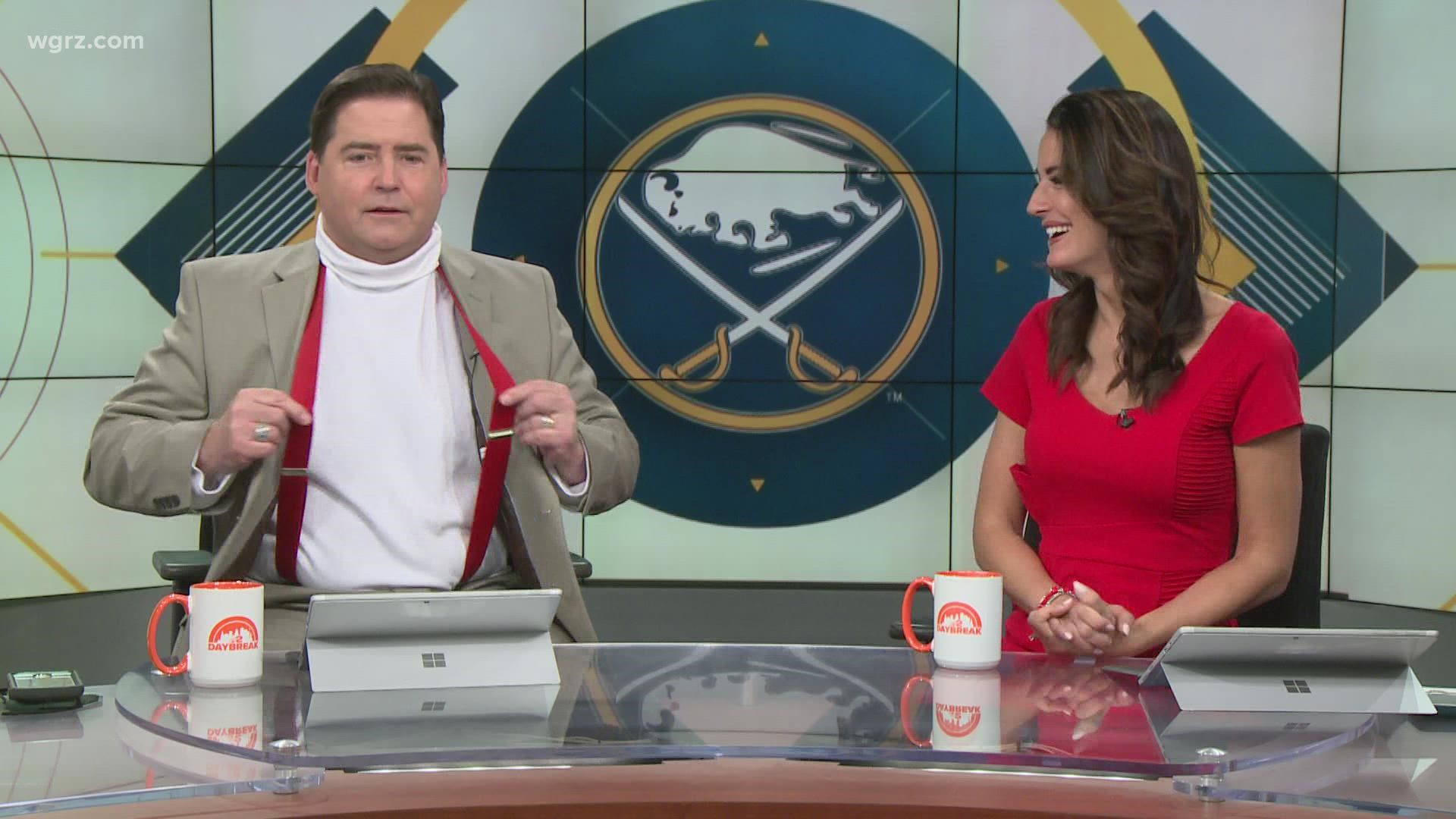 Rick Jeanneret is wrapping up his Hall of Fame career after 51 years. Daybreak's Pete Gallivan pays tribute to Jeanneret by wearing his signature look.