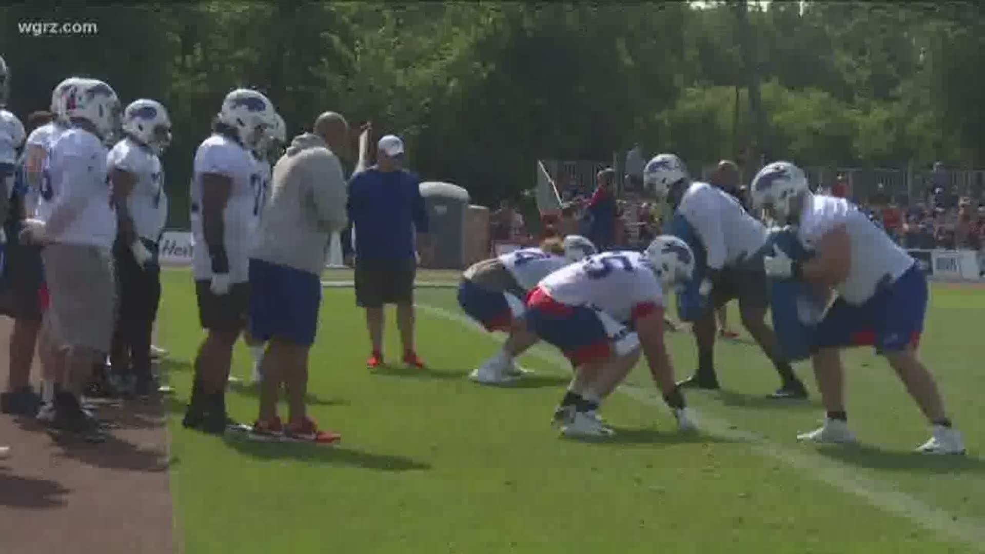 Training Camp started today for the Buffalo Bills at St. John Fisher College.