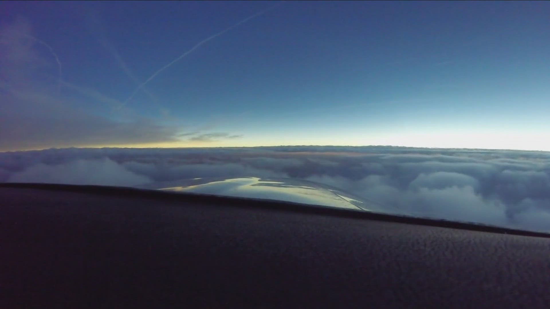 Time-lapse video: A pilot flew during the total solar eclipse. This is the view from the cockpit on an April 8, 2024, flight out of Jamestown.