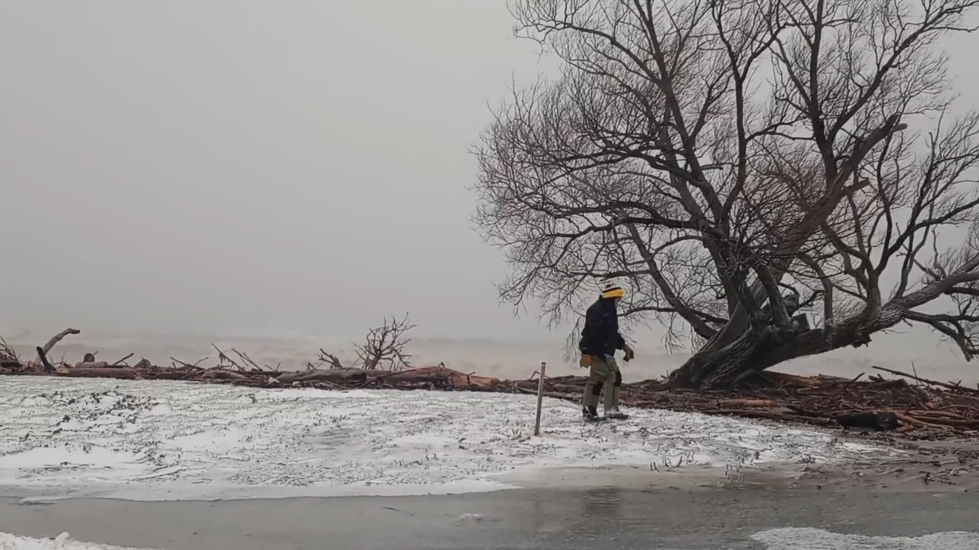 Lake Erie surges into the local area creeks in Angola NY are SERIOUSLY Dangerous!Dawn Ave -Old Lakeshore Rd
Credit: Janet K